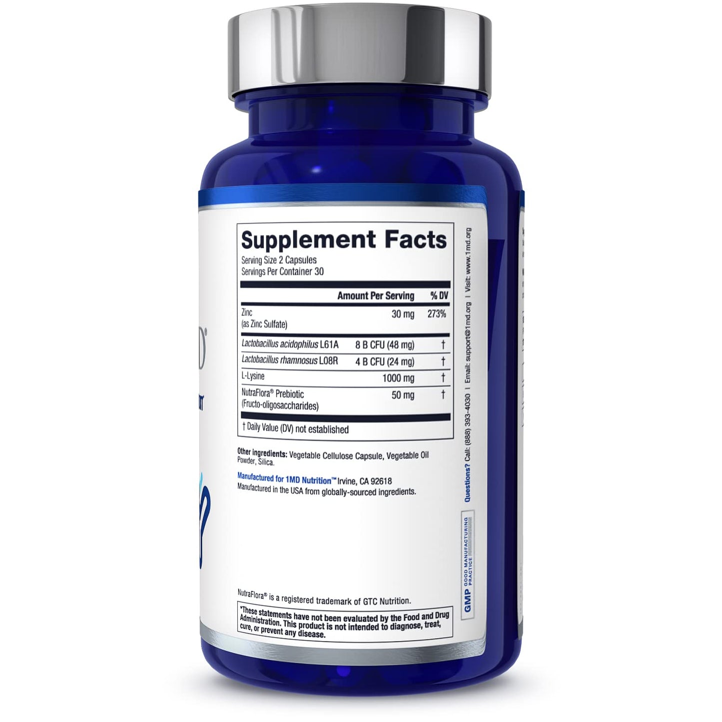 1MD Nutrition ImmunityMD - Immune Health Probiotic 120 Capsules