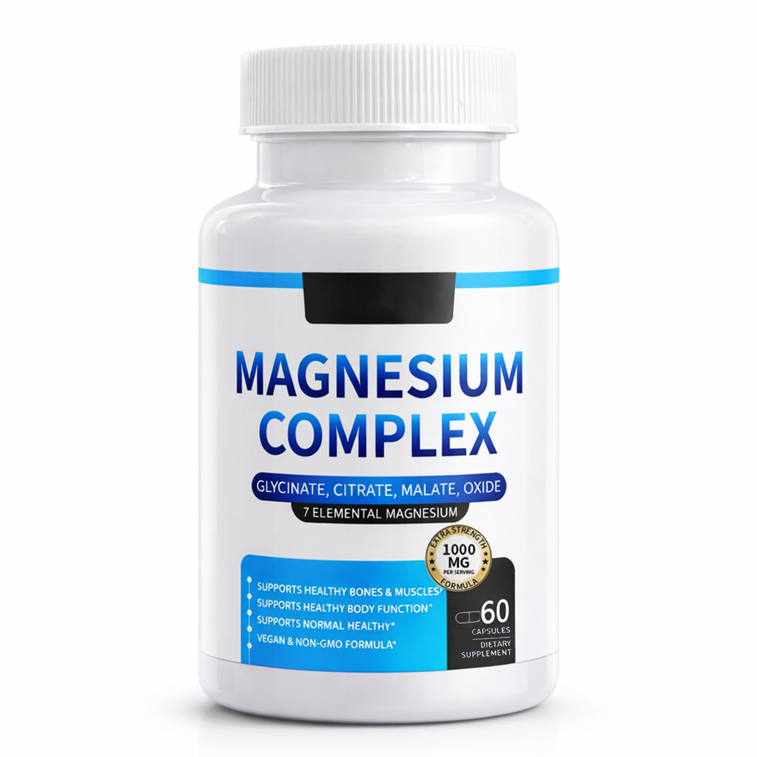 ElixAid Magnesium Complex for Women & Men 1000mg Capsule, 60 Capsules