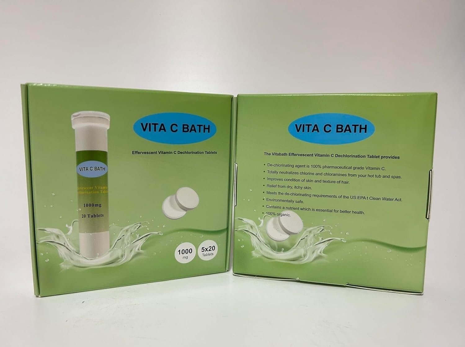 VITA-C-BATH Effervescent Vitamin C Dechlorination 1000mg, 100 Tablets