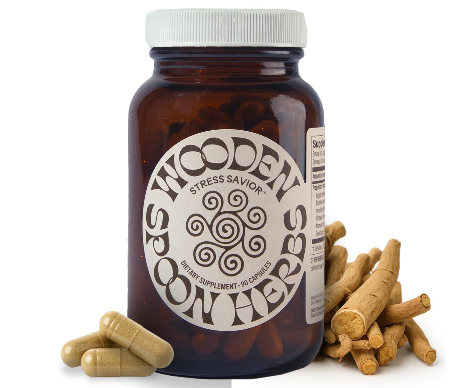 Wooden Spoon Herbs Stress Savior Capsule 90 Count