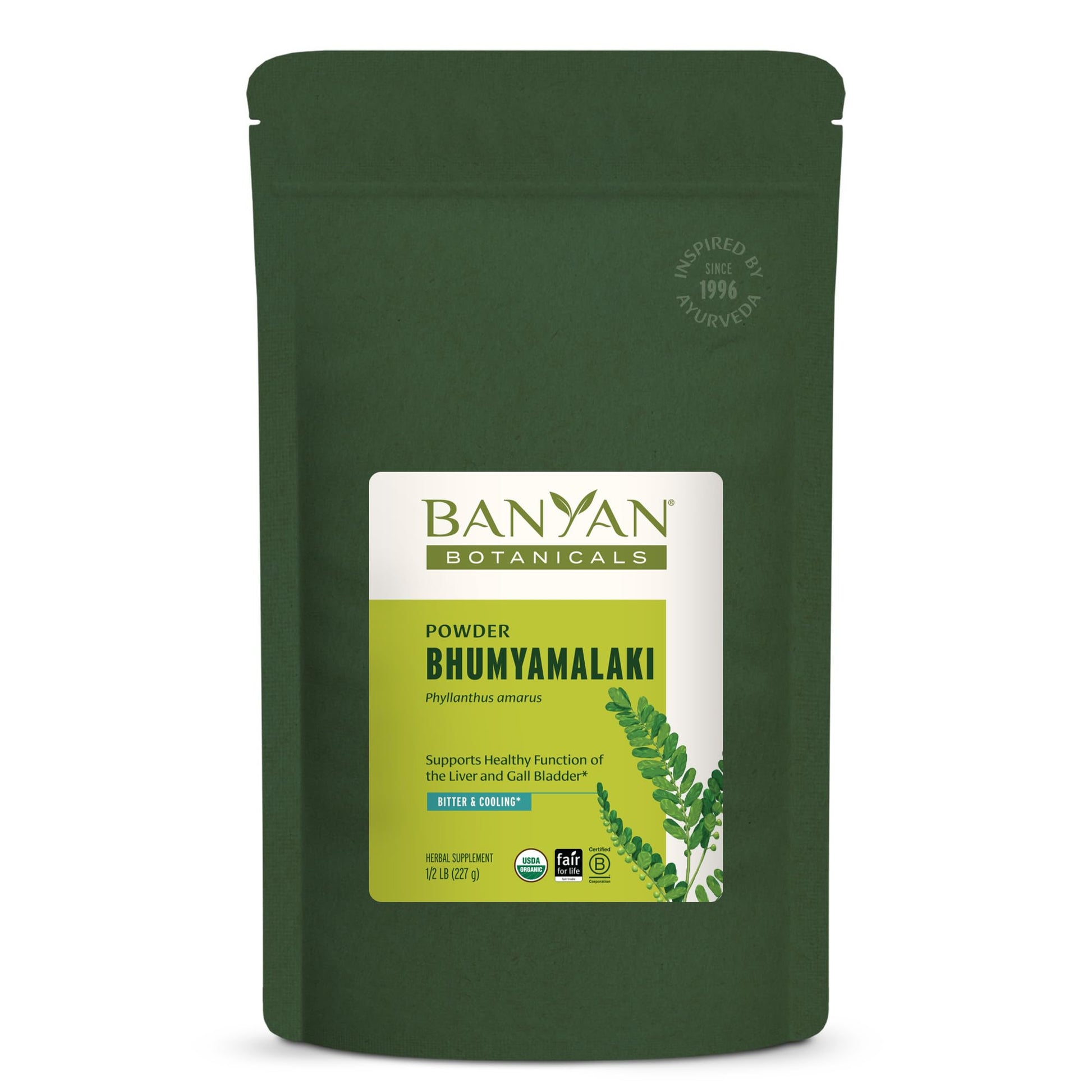 Banyan Botanicals Bhumyamalaki Powder Organic Liver Health Supplement* Phyllanthus spp. for Natural Detoxification & Cleansing of The Liver* 8 Ounces