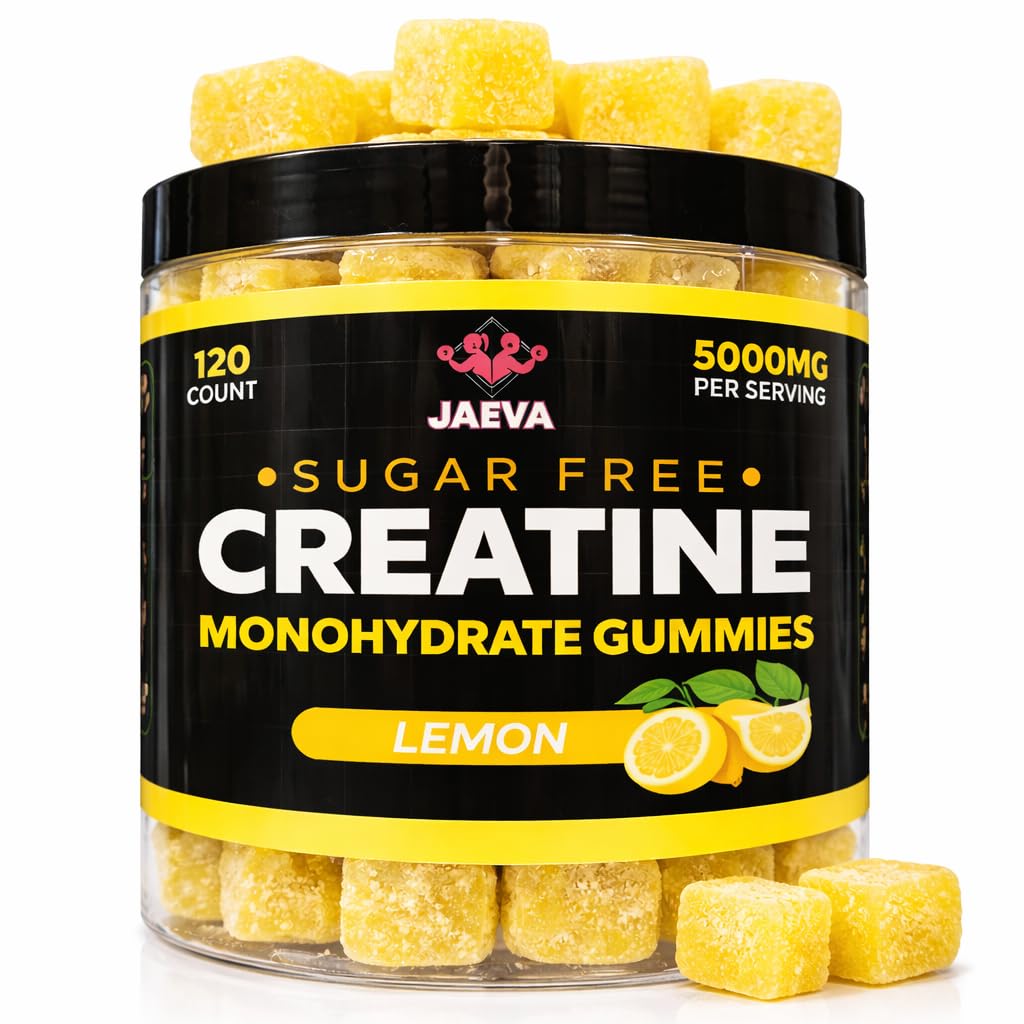 Jaeva Sugar Free Creatine Monohydrate Gummies, 120 Count