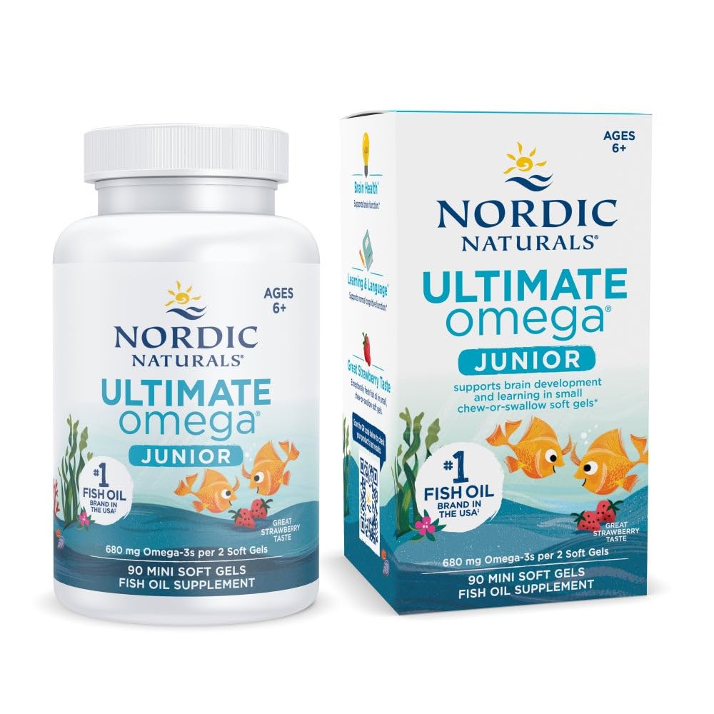 Nordic Naturals Ultimate Omega Jr. Strawberry Softgels 90