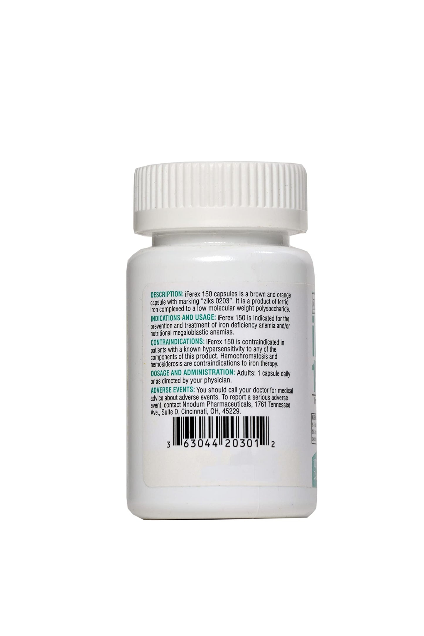 Ziks iFerex 150 Capsule, 100 Count