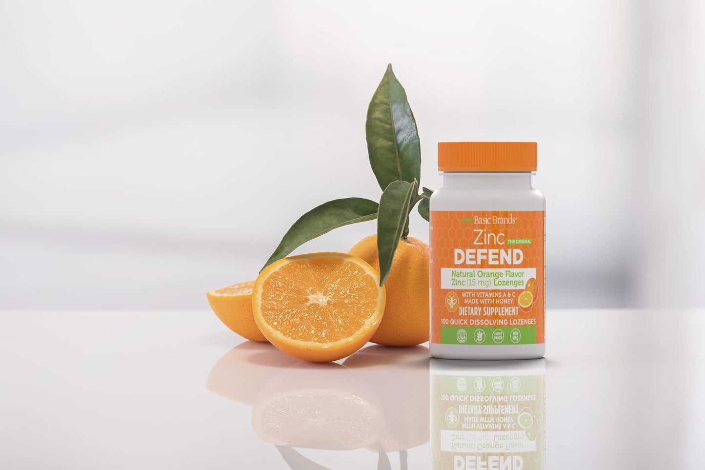 Basic Brands Zinc Orange Defend Tablets 200