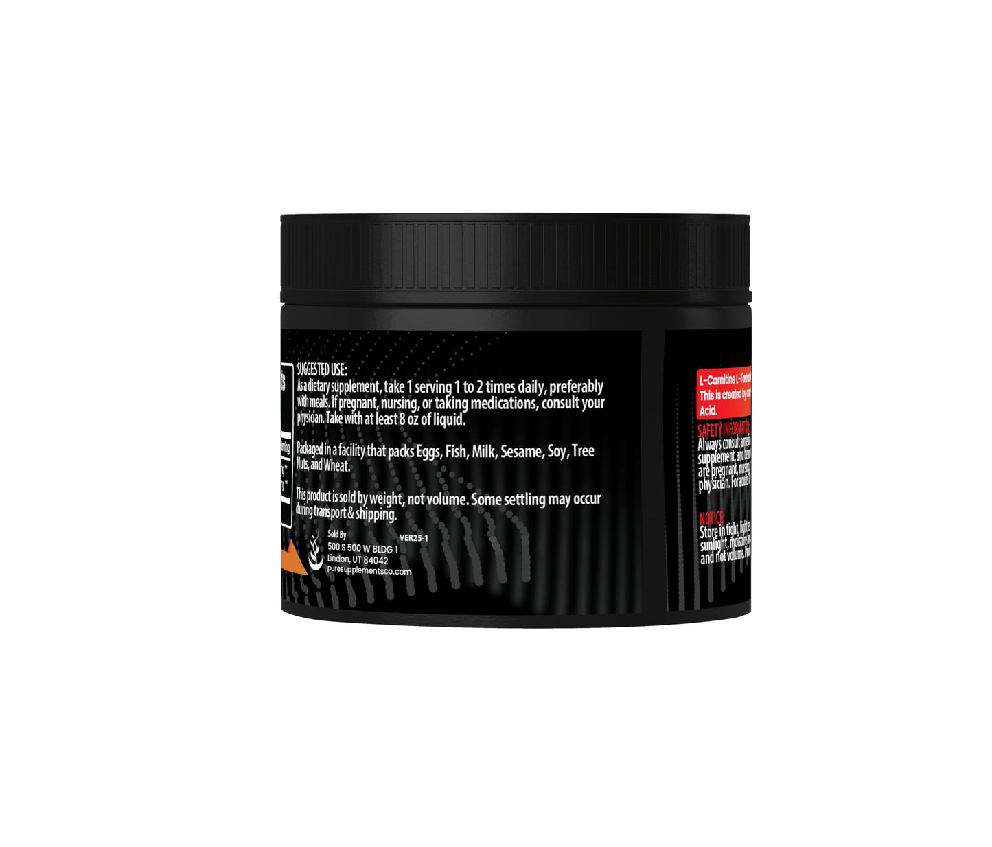 PURE ORIGINAL INGREDIENTS L-Carnitine L-Tartrate Powder 3 oz
