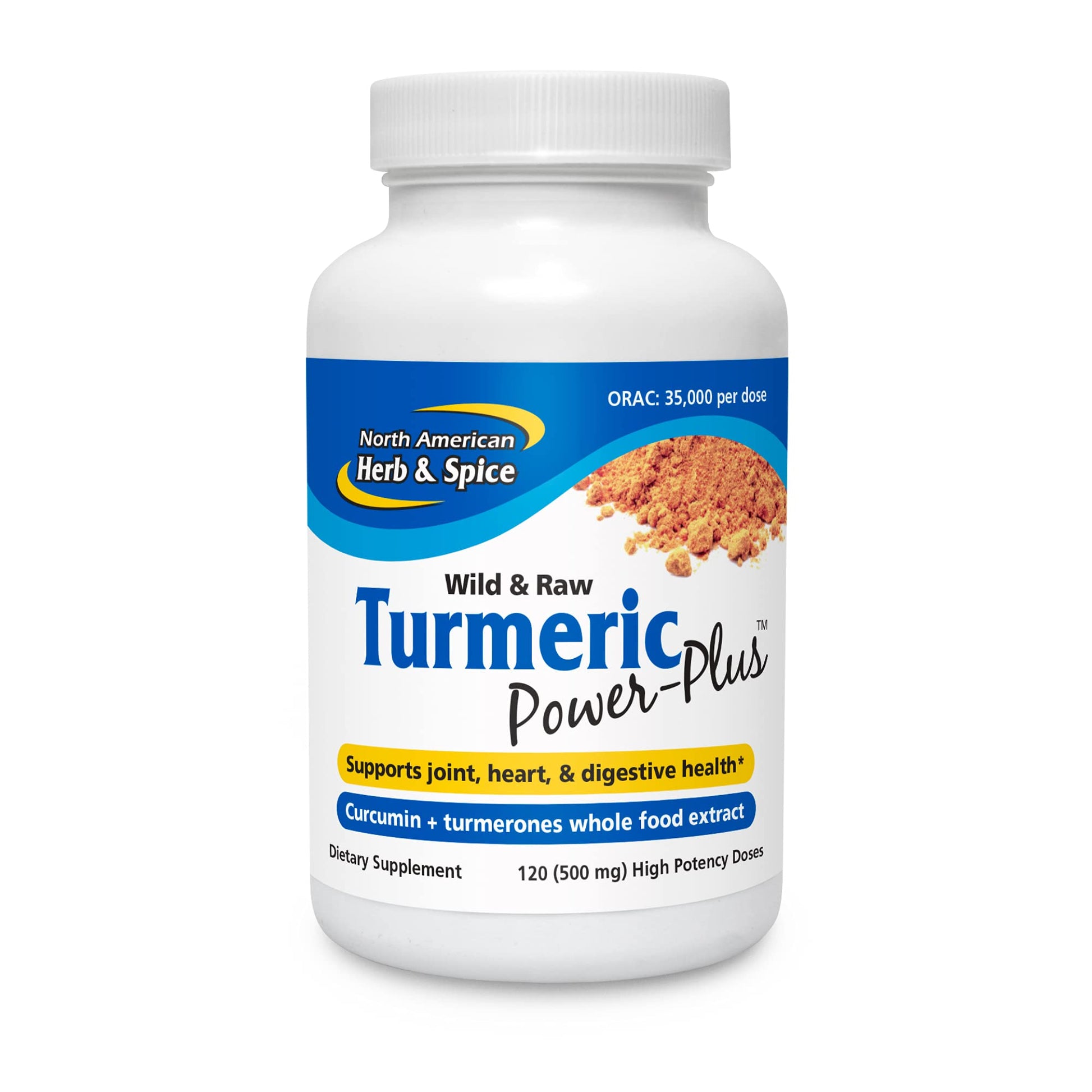 North American Herb & Spice Turmeric Power-Plus Capsule, 120 Count