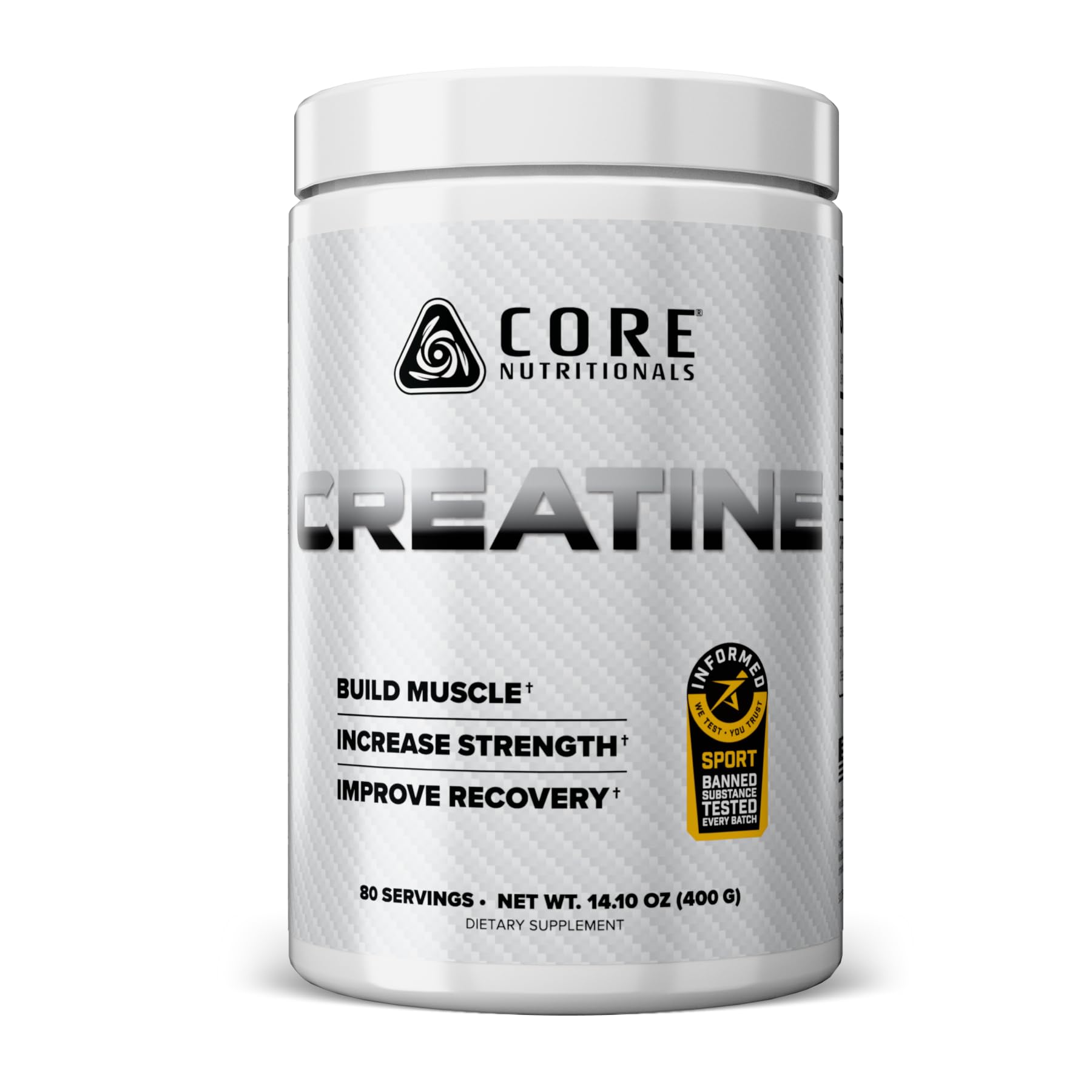 Core Nutritionals Creatine Monohydrate Powder 80 Servings