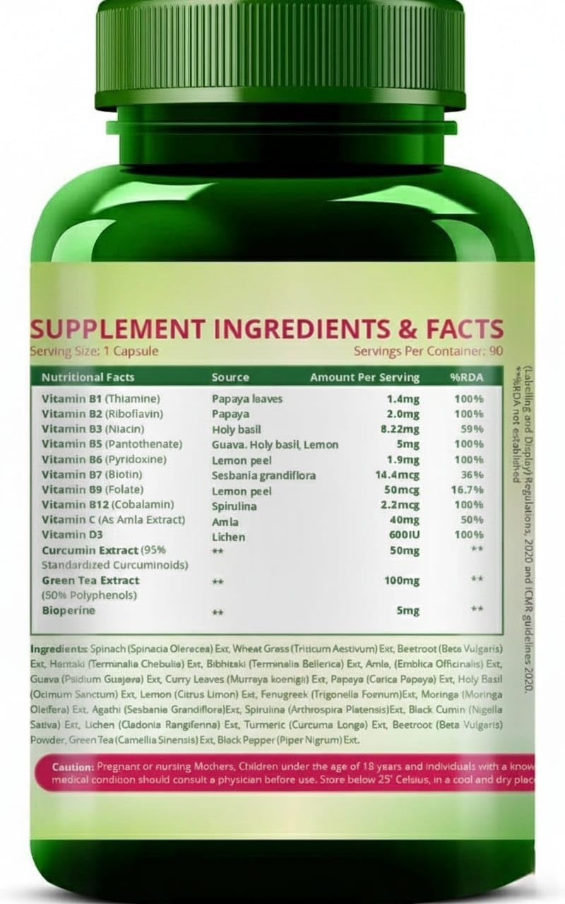 Generic Plant Based Collagen Builder with 8 B Vitamins for Hair and Skin Capsules 90
