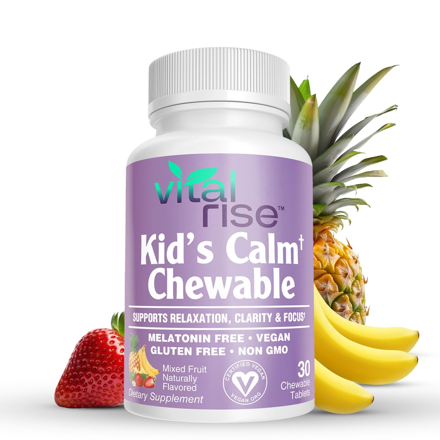 Vital Rise Kids Magnesium Chewable Tablets 30 Count