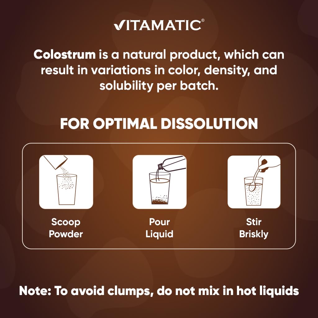 Vitamatic Bovine Colostrum Powder 2.32 Ounce