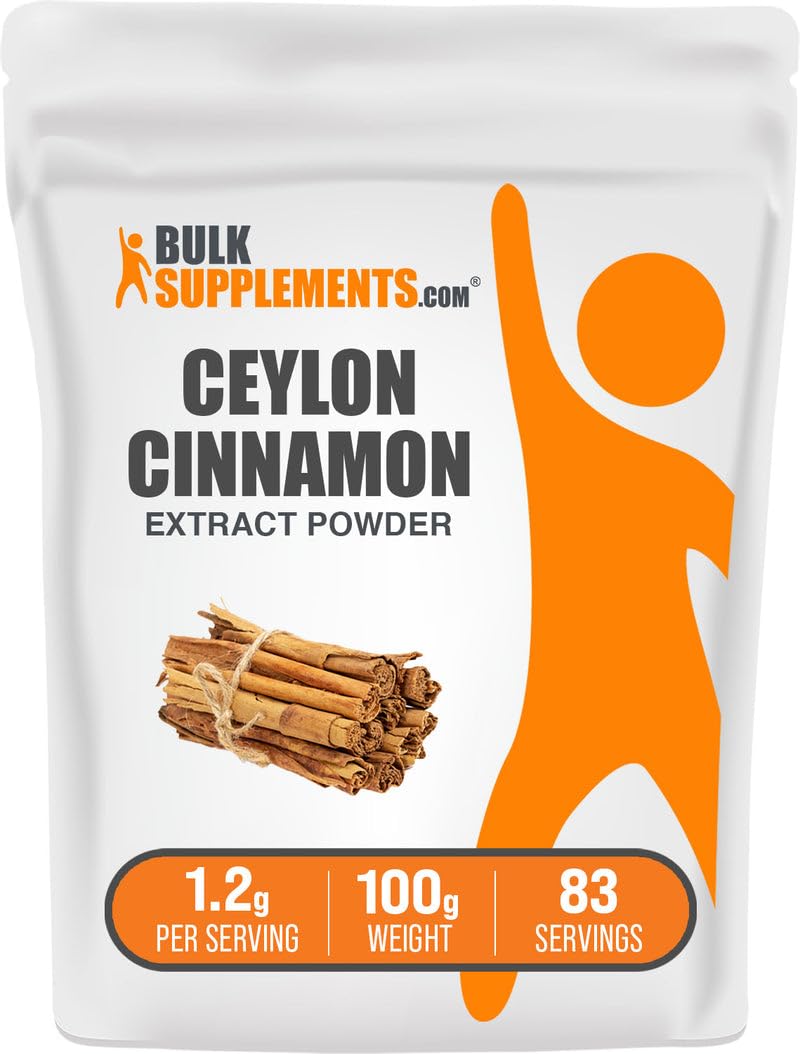 BulkSupplements Cinnamon Bark Extract Powder - Ceylon Cinnamon, 3.53 oz