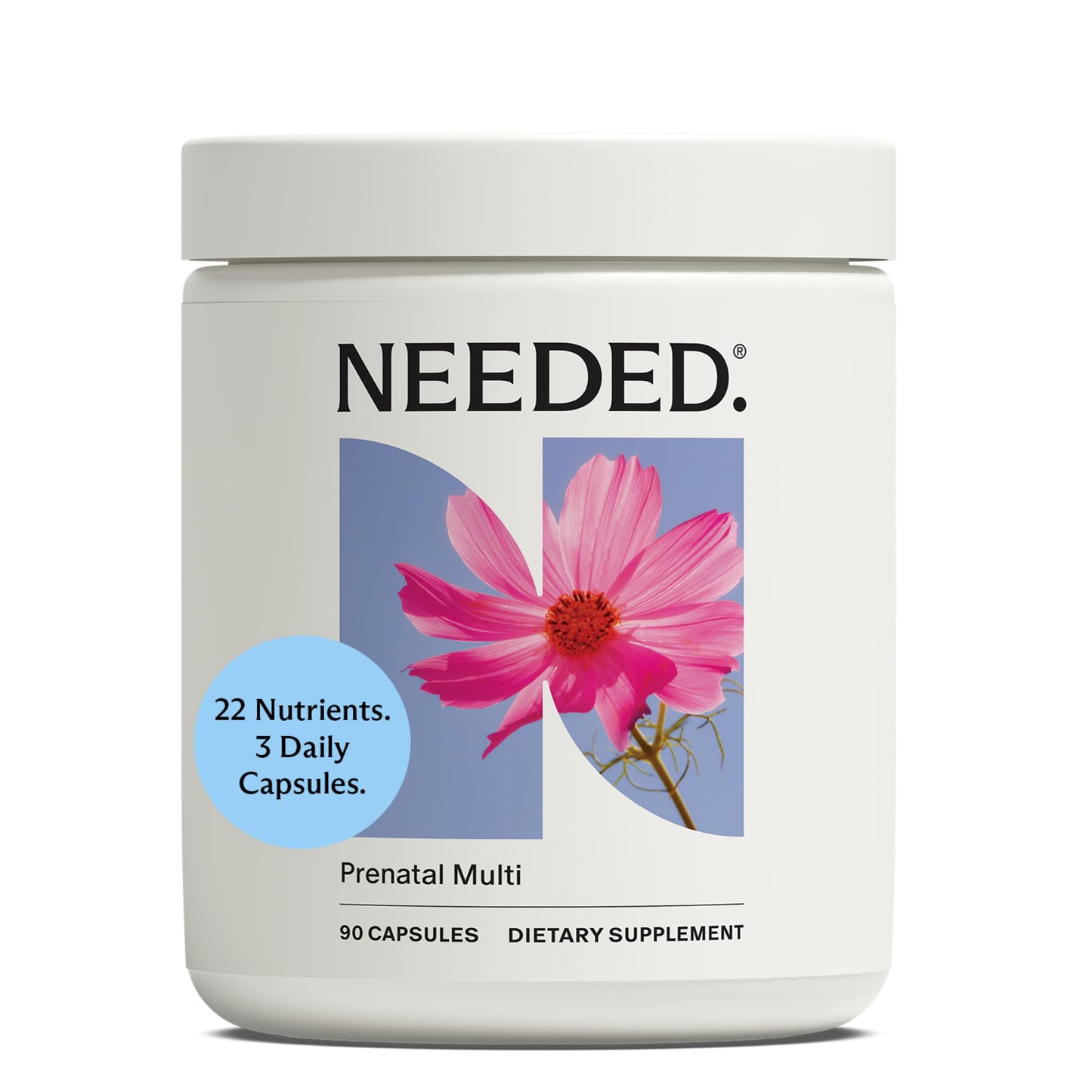 Needed Prenatal Multivitamin Capsule, 90 Count