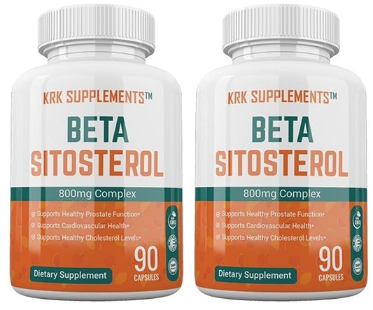 KRK SUPPLEMENTS Beta Sitosterol 800mg Per Serving Prostate Support, 180 Capsules