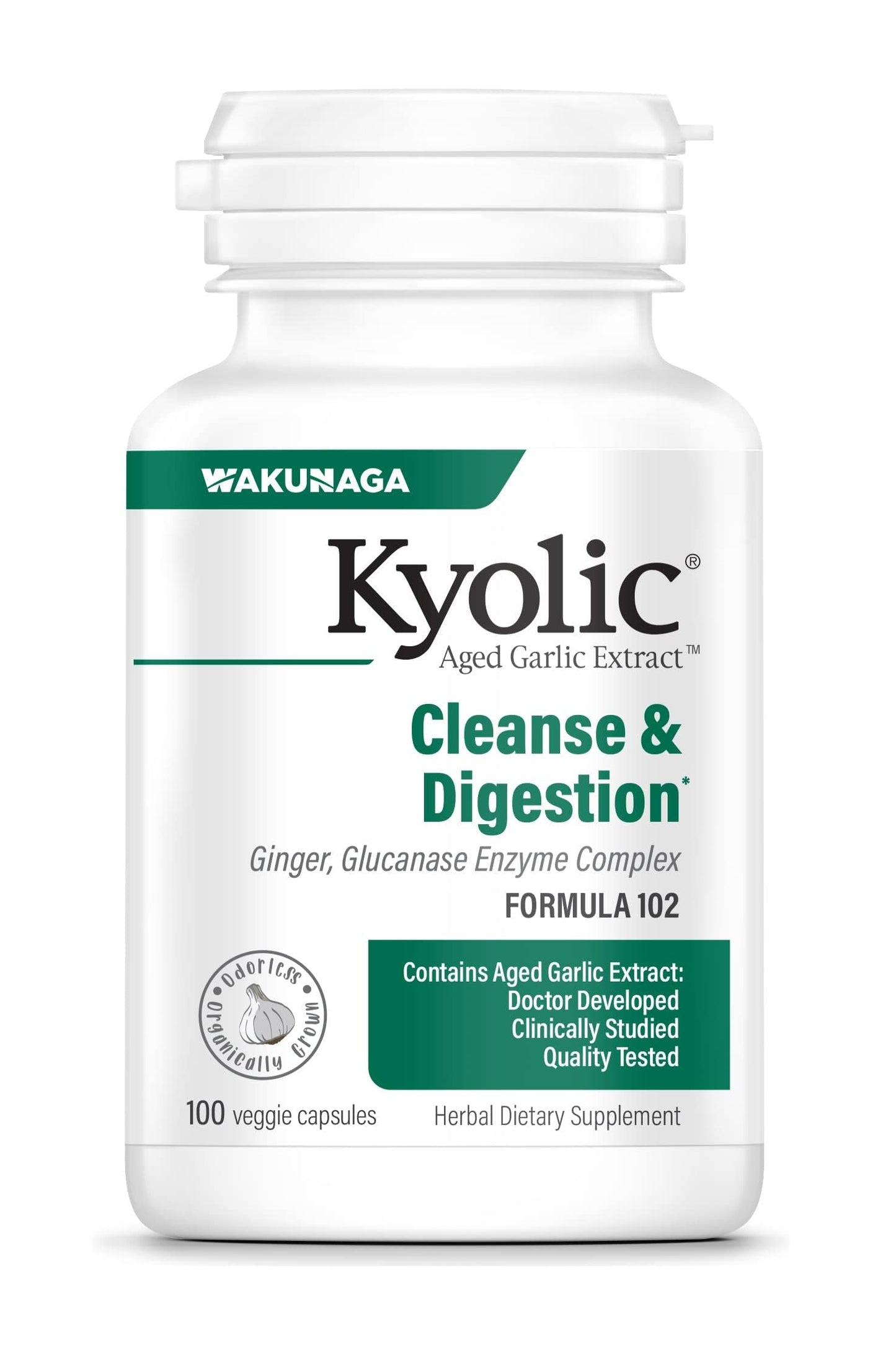 Kyolic Aged Garlic Extract Formula 102 Capsules, 100 Count