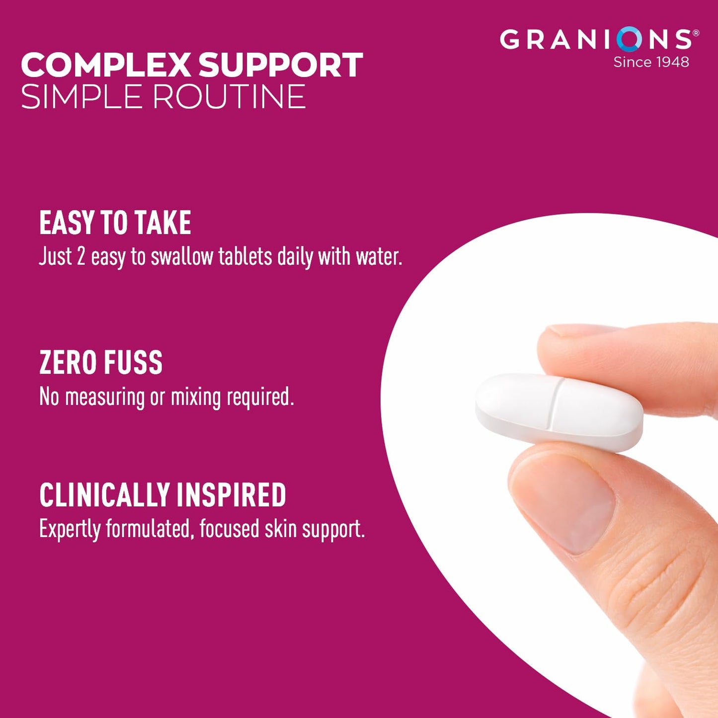 Granions Hyaluronic Acid Supplement 600mg Tablet 120 Tablets