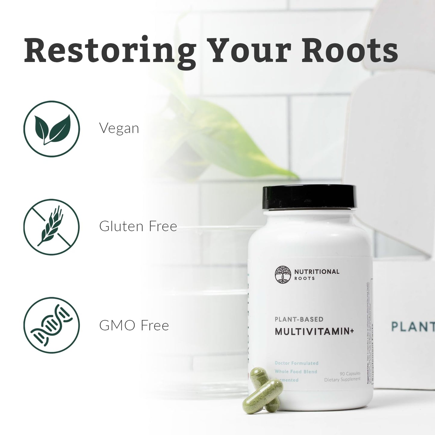 Nutritional Roots Multivitamin+ Capsule 90 Count