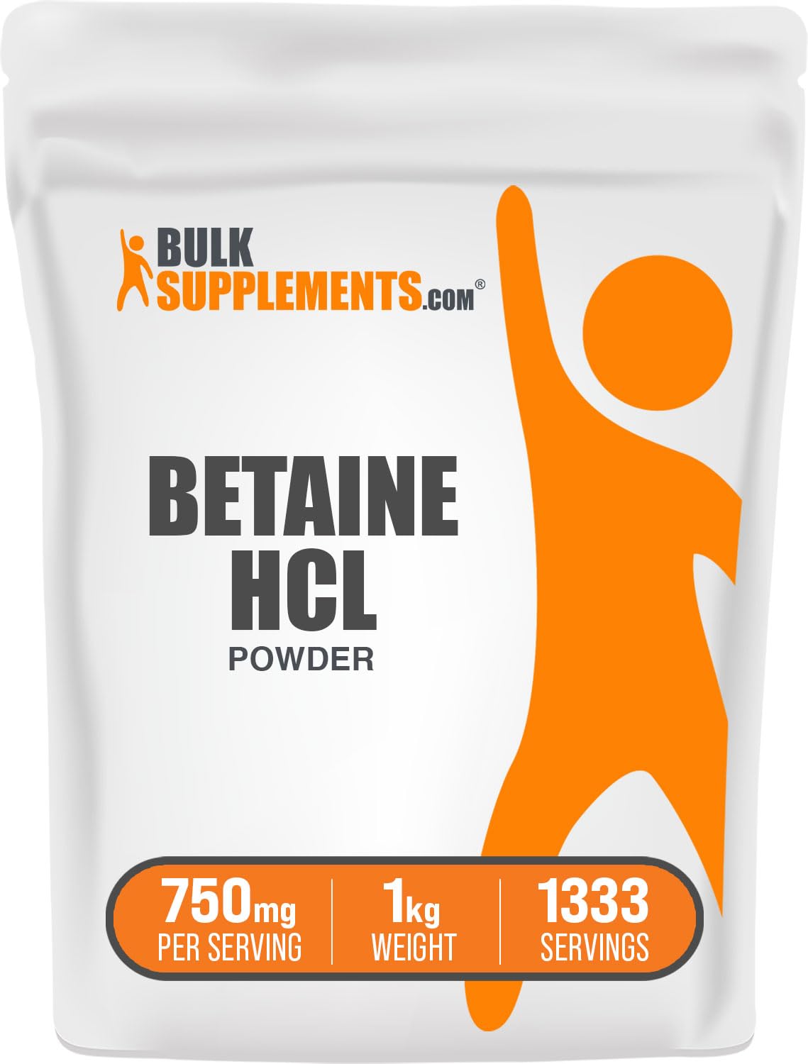 BulkSupplements Betaine HCl Powder 35.2