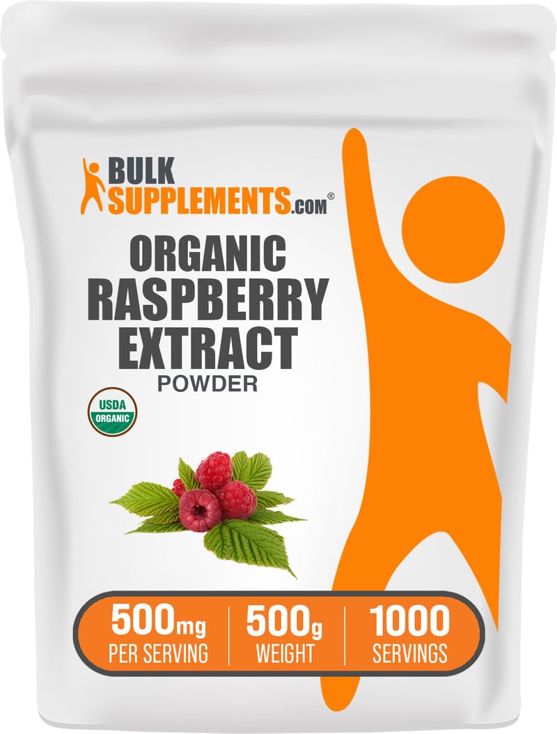 BulkSupplements Organic Raspberry Extract Powder 17.64 oz