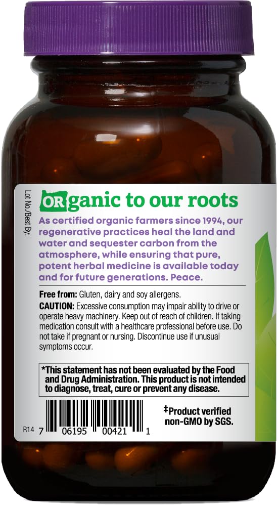 Oregon's Wild Harvest Organic Skullcap Capsules 90 Count