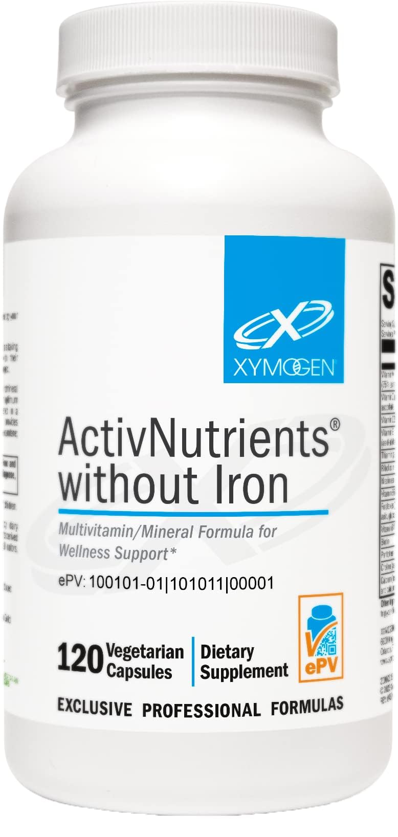 XYMOGEN ActivNutrients Without Iron Capsule, 120 Count