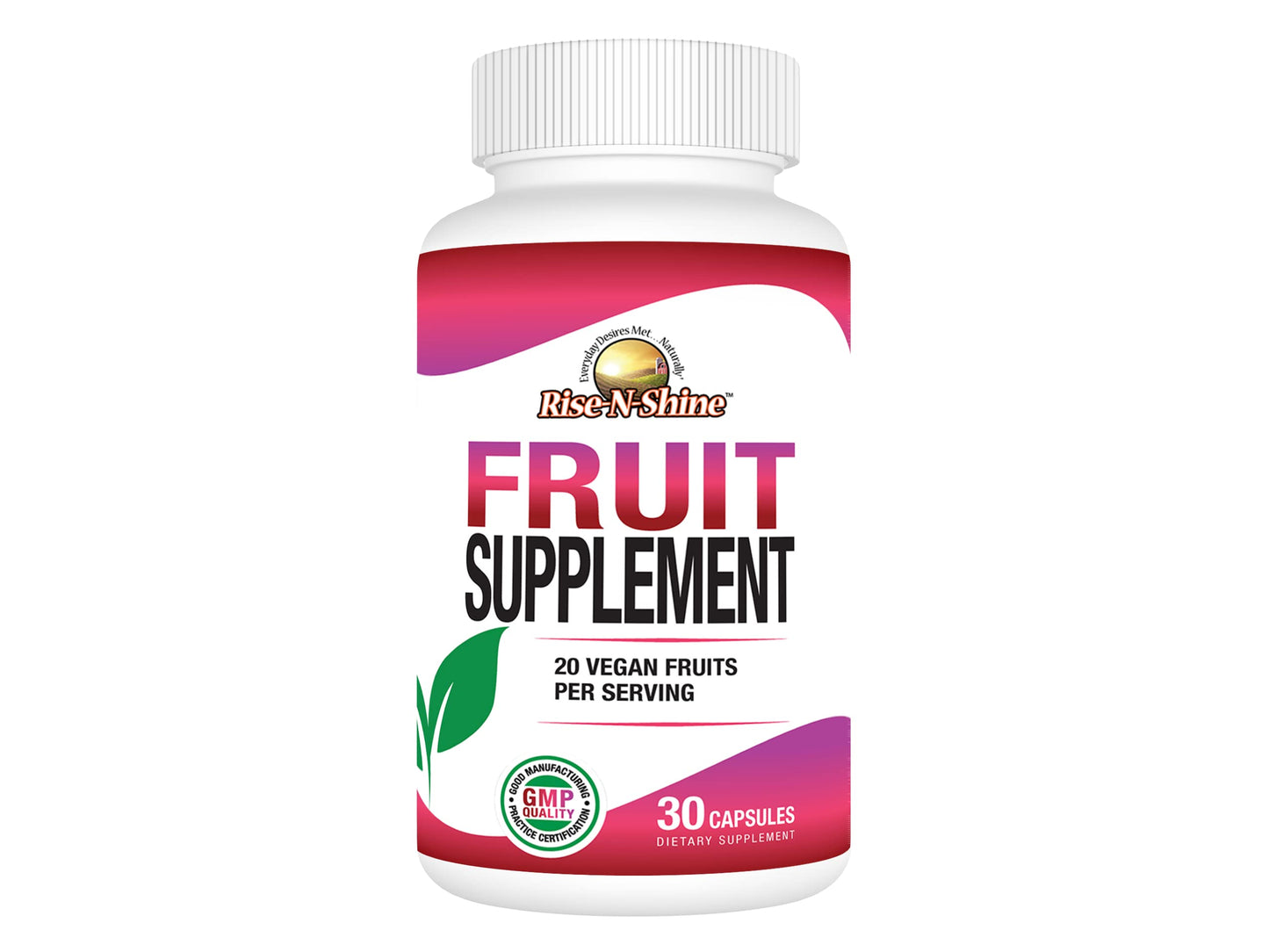 Rise-N-Shine Fruit Supplement with 20 Fruit Blend, 30 Capsules
