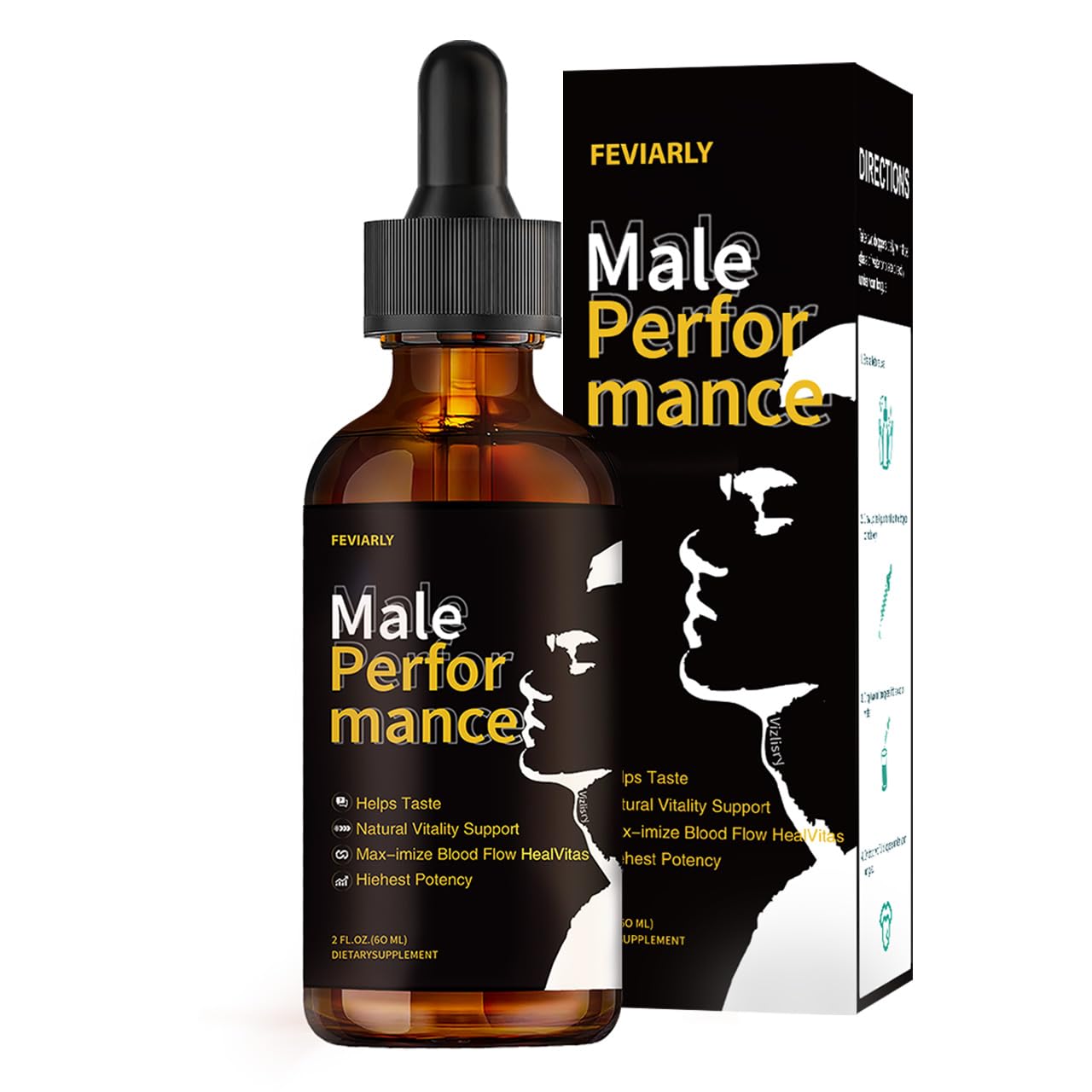 Feviarly Men's Vitality Drops Capsule, 60 Count