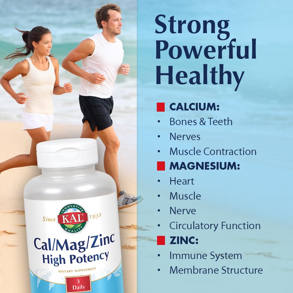 KAL Cal/Mag/Zinc Tablet 250 Count