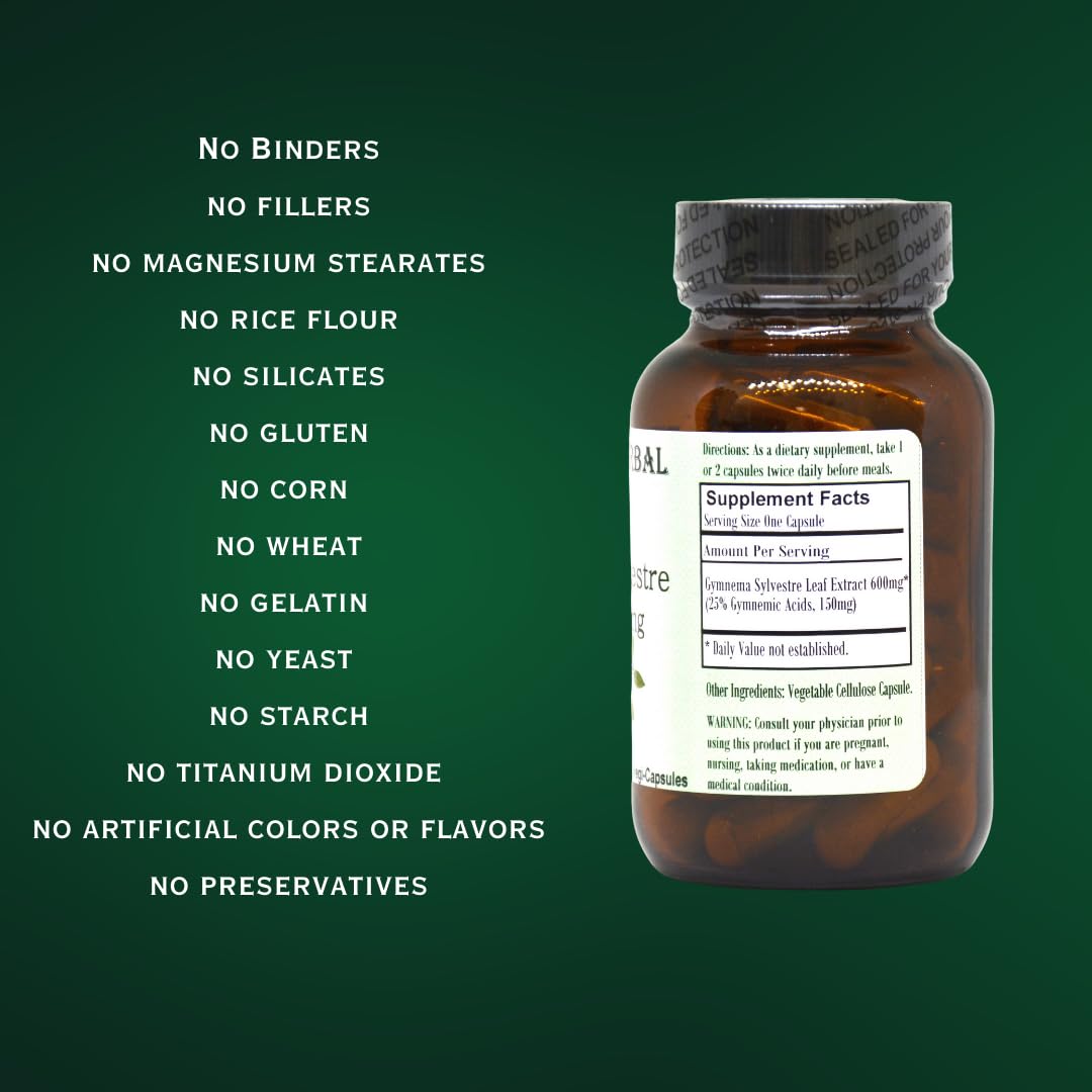 Barlowe's Herbal Elixirs Gymnema Sylvestre Capsule 60 Count