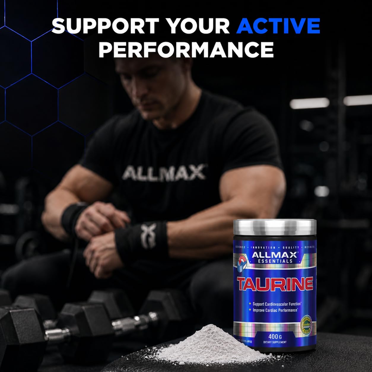 ALLMAX Taurine Powder, 14.11 oz