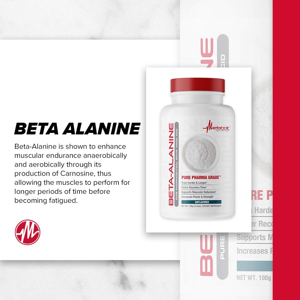 Metabolic Nutrition Beta Alanine Powder, 10.58 oz