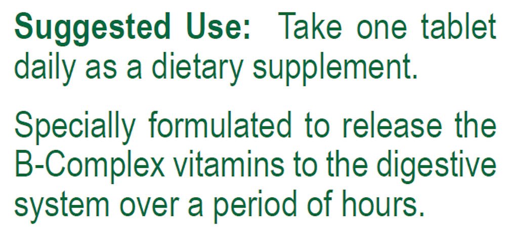Hillestad Pharmaceuticals Vitamin B Complex Tablets, 100 Count