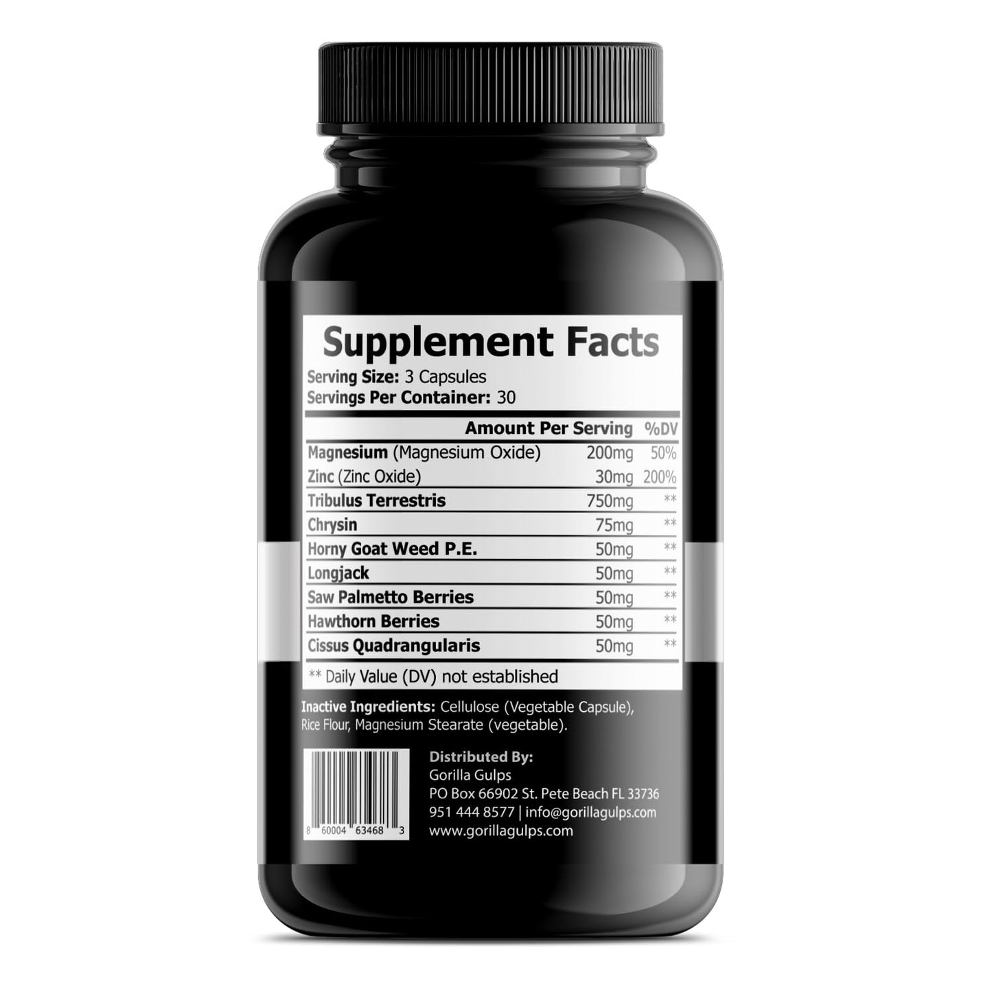 Gorilla Gulps Silverback-T Essential Testosterone Support 90 Capsules