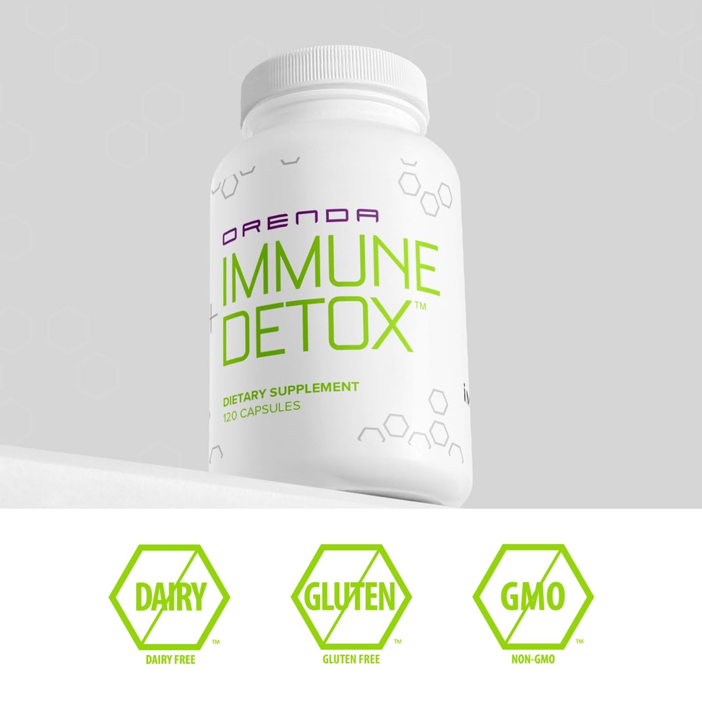 Orenda International Immune + Detox Postbiotic Formula 120 Capsules