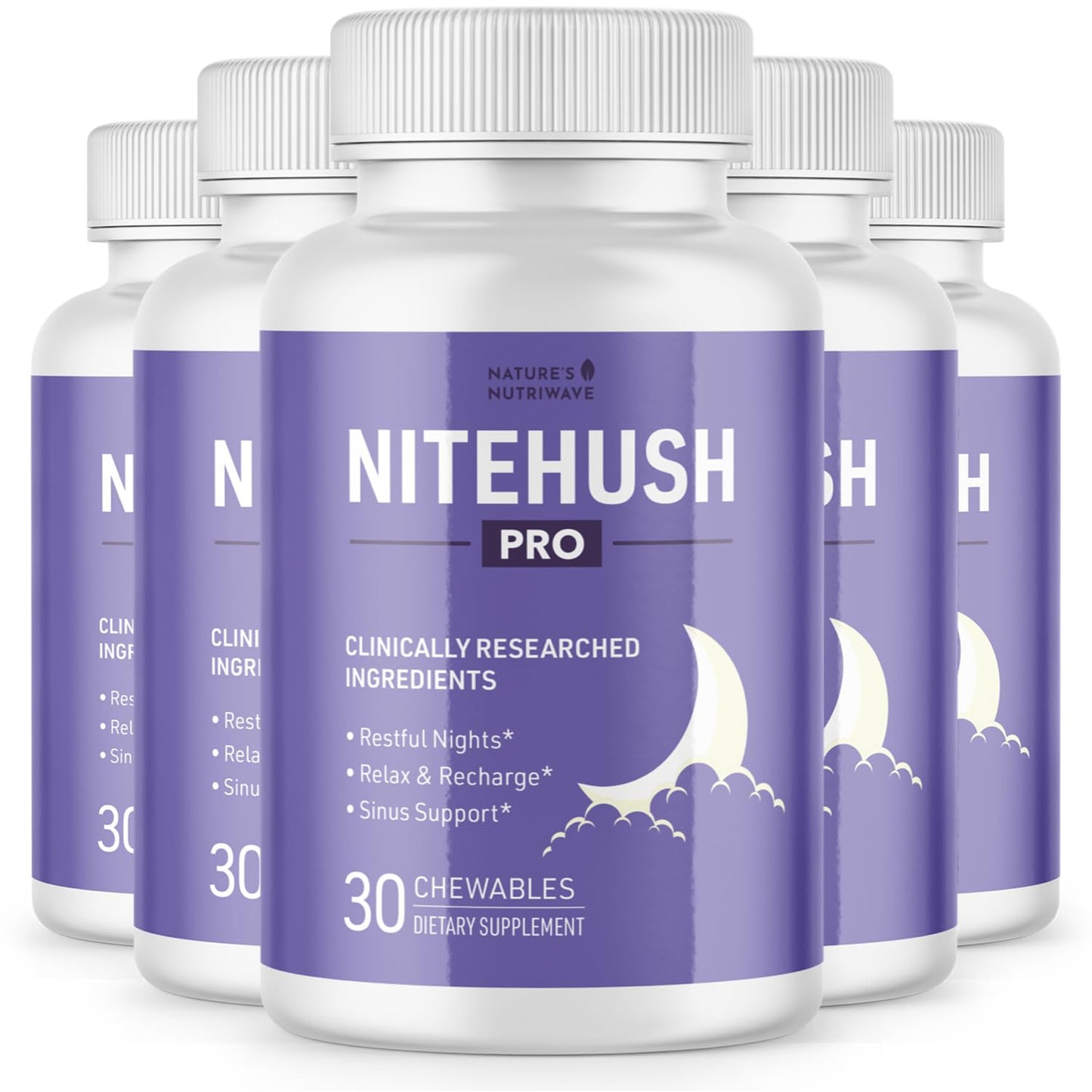 Nature’s NutriWave NiteHush Pro Ivy Extract & Quercetin Chewables 180 Count