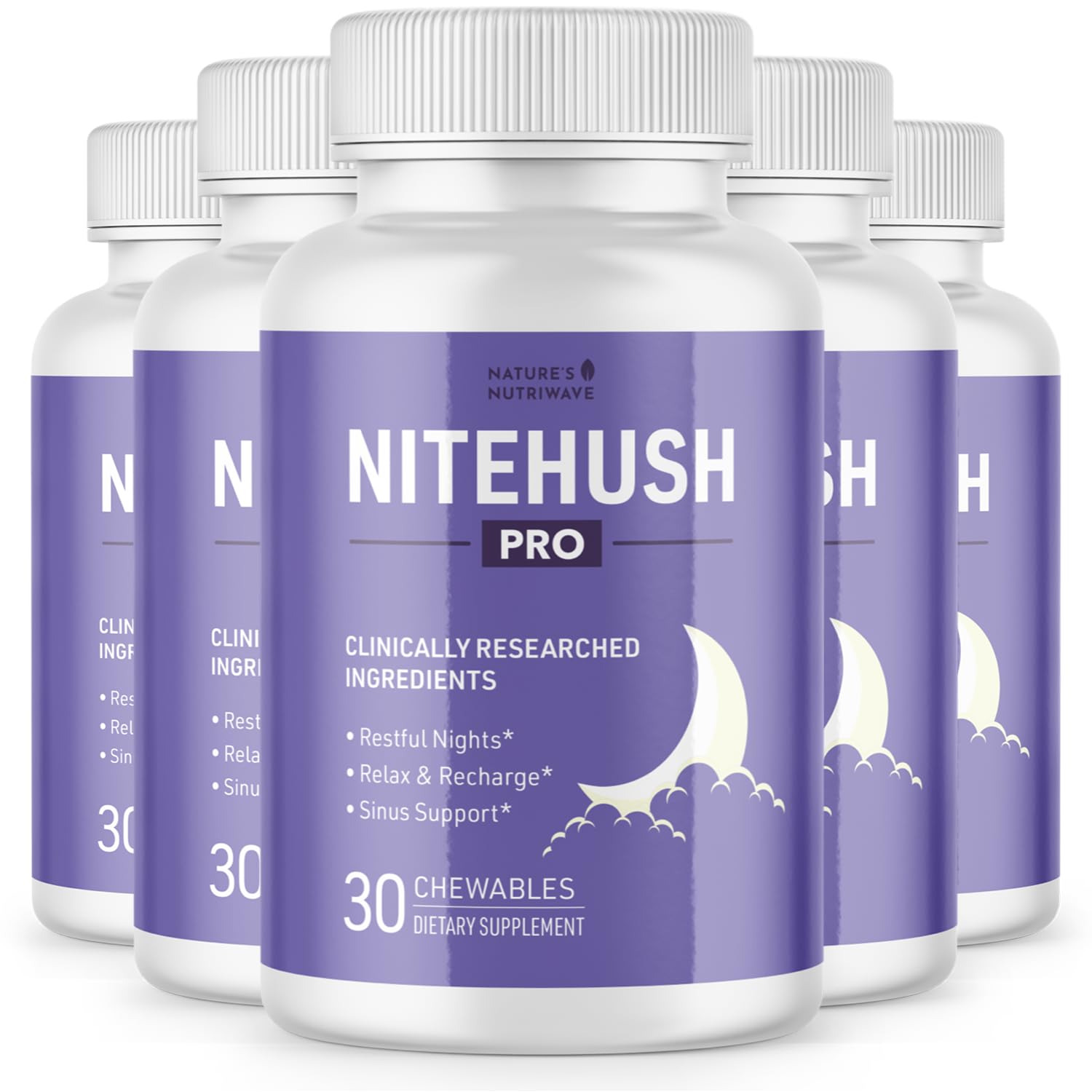 Nature’s NutriWave NiteHush Pro Ivy Extract & Quercetin Chewables 180 Count