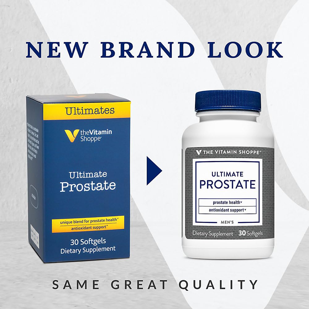 The Vitamin Shoppe Ultimate Prostate - Unique Blend for Prostate Health with Antioxidant Support and Saw Palmetto Softgels, 30 Count