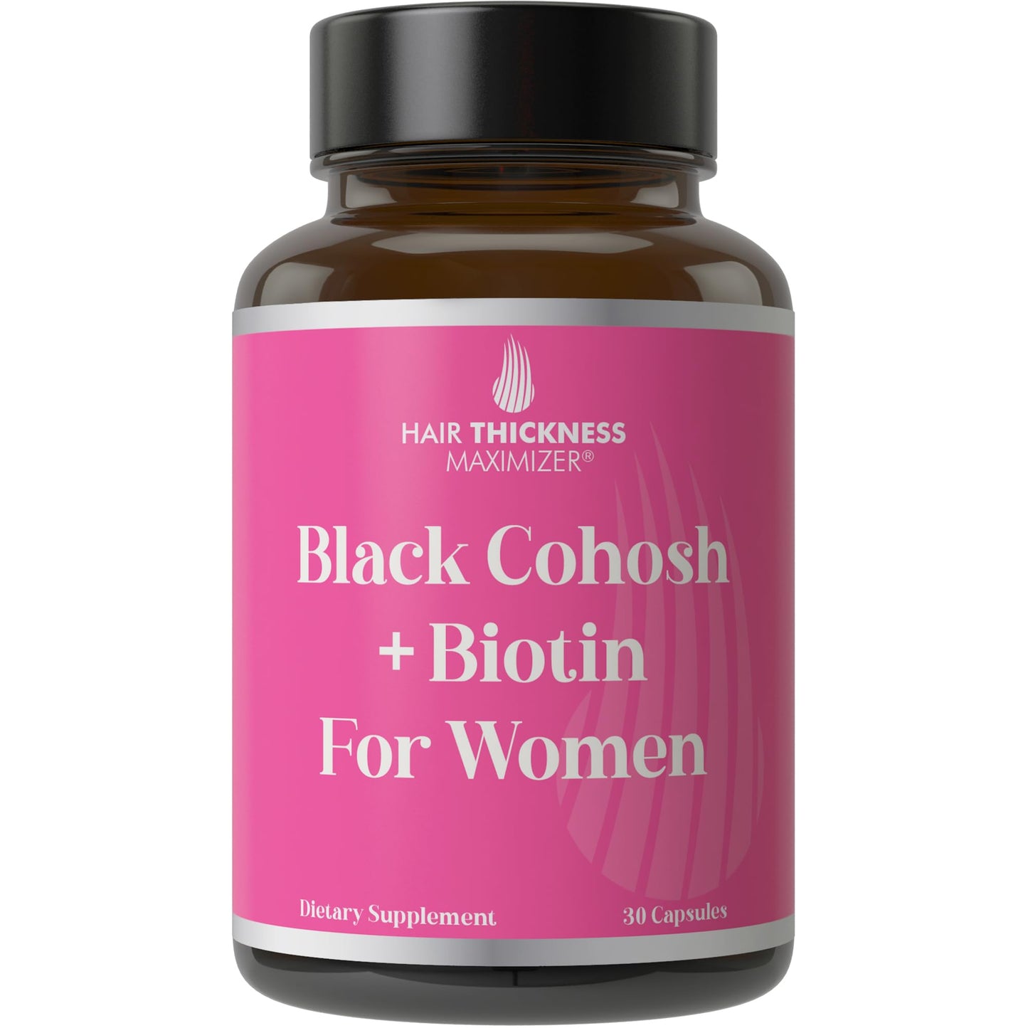 Hair Thickness Maximizer Black Cohosh + Biotin Menopausal Hair Growth Supplement Capsule, 30 Count