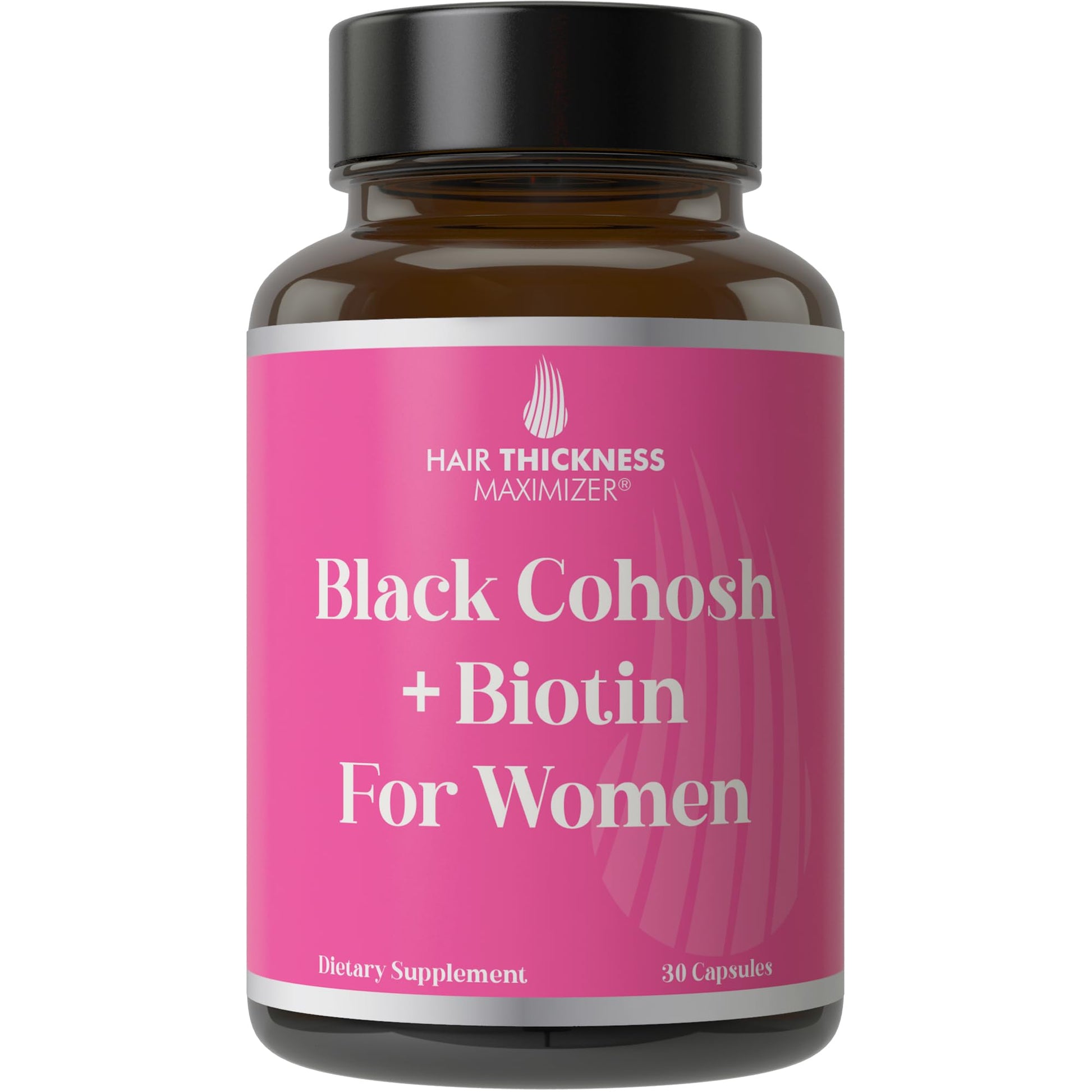 Hair Thickness Maximizer Black Cohosh + Biotin Menopausal Hair Growth Supplement Capsule, 30 Count