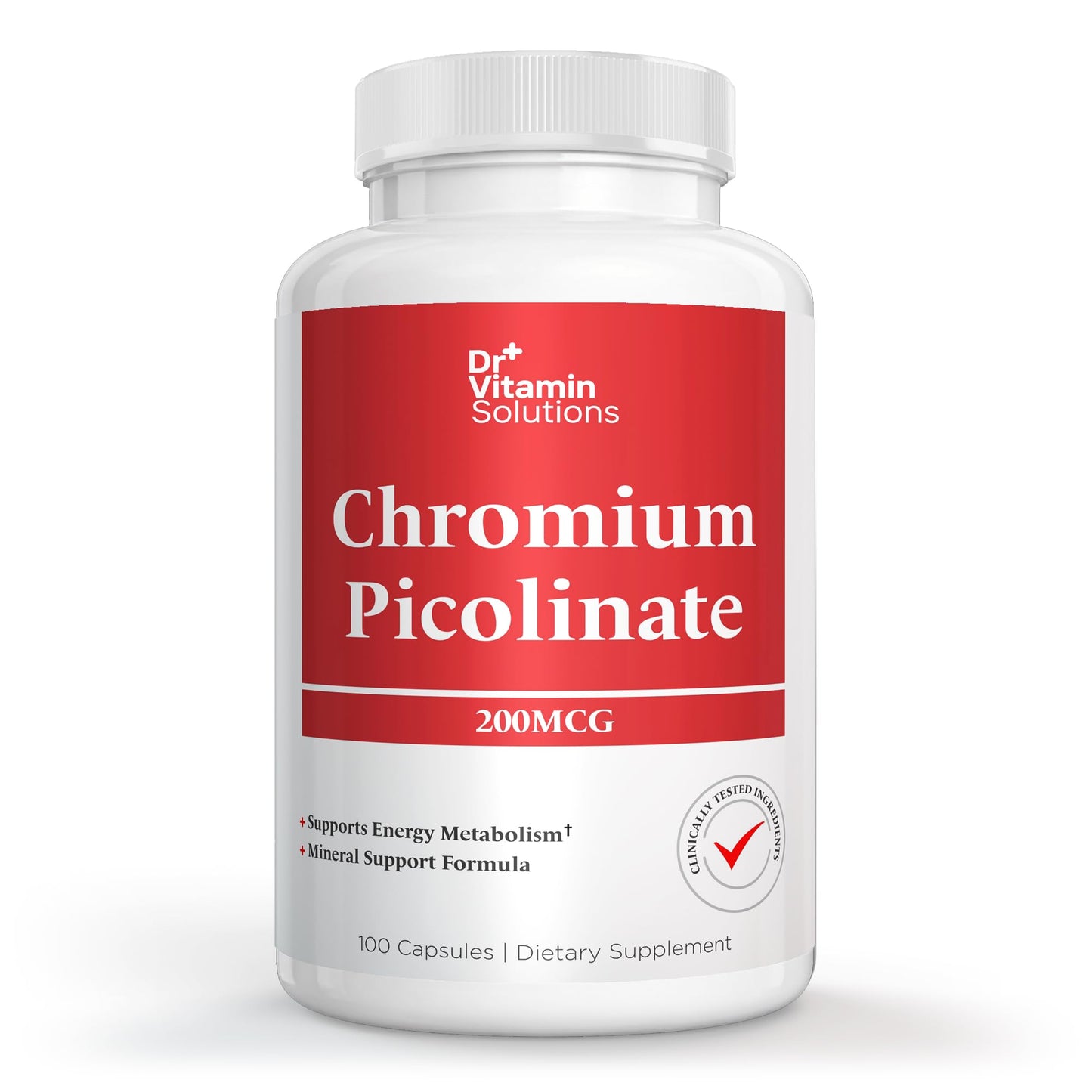 DR VITAMIN SOLUTIONS Chromium Picolinate 200 mcg Capsule, 1 Capsule