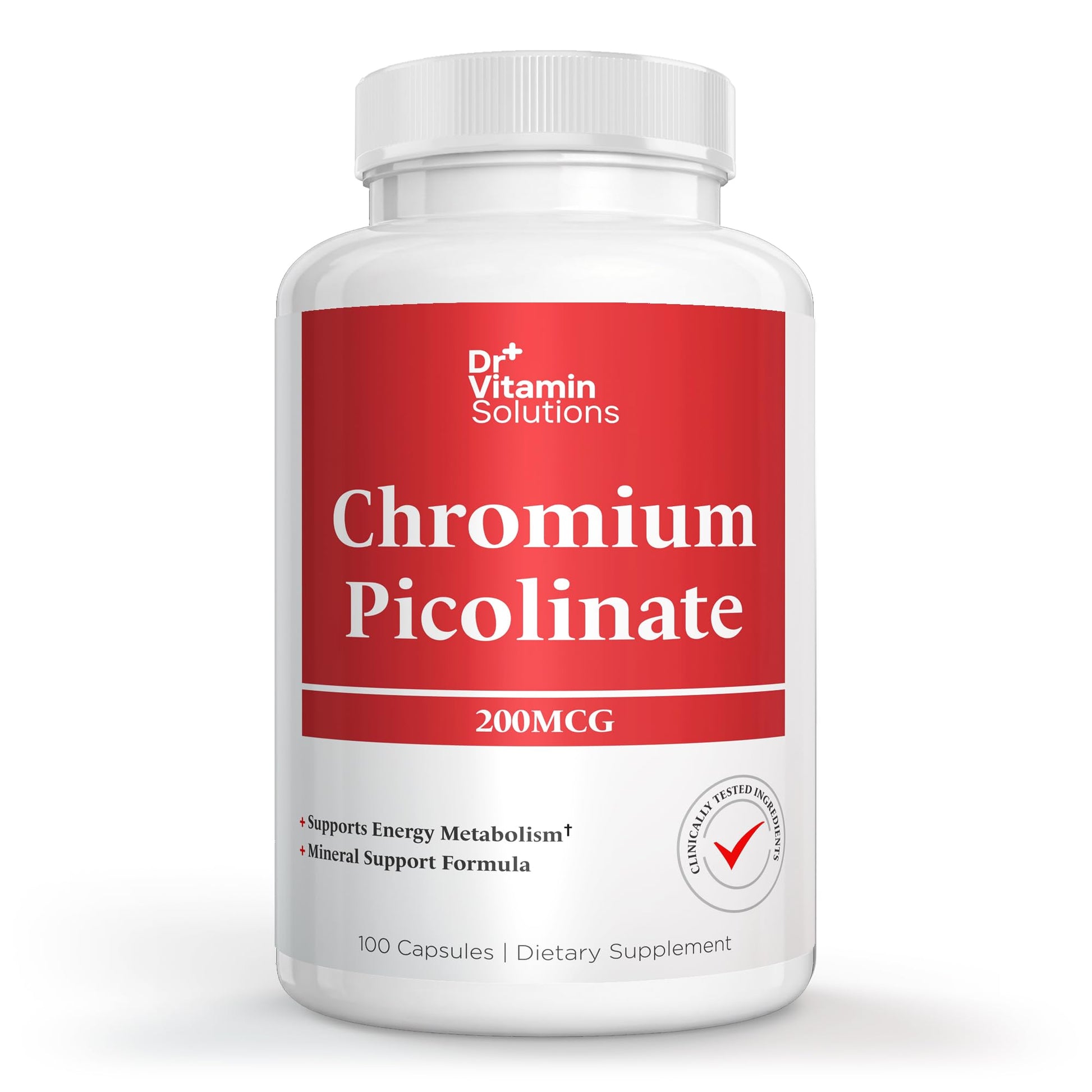DR VITAMIN SOLUTIONS Chromium Picolinate 200 mcg Capsule, 1 Capsule