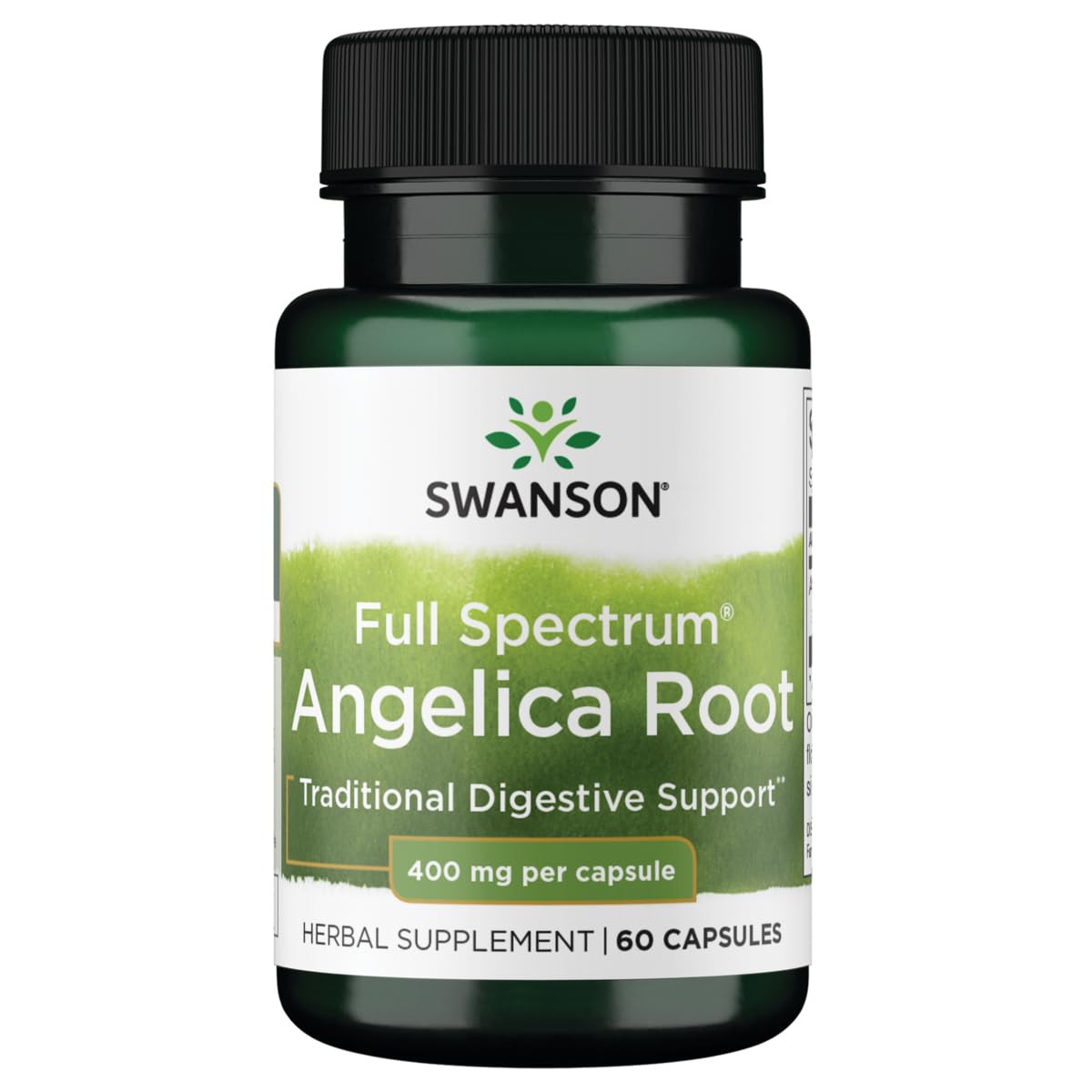Swanson Full Spectrum Angelica Root 400 Milligrams Capsules 60 Count