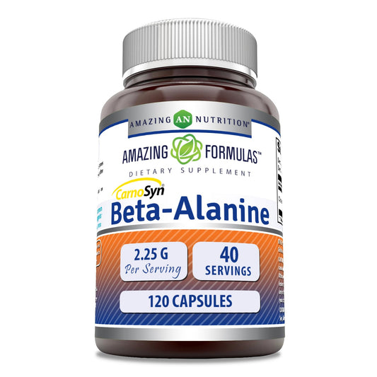 Amazing Nutrition Beta Alanine Supplement 2250 Mg Per Serving 1 Capsule