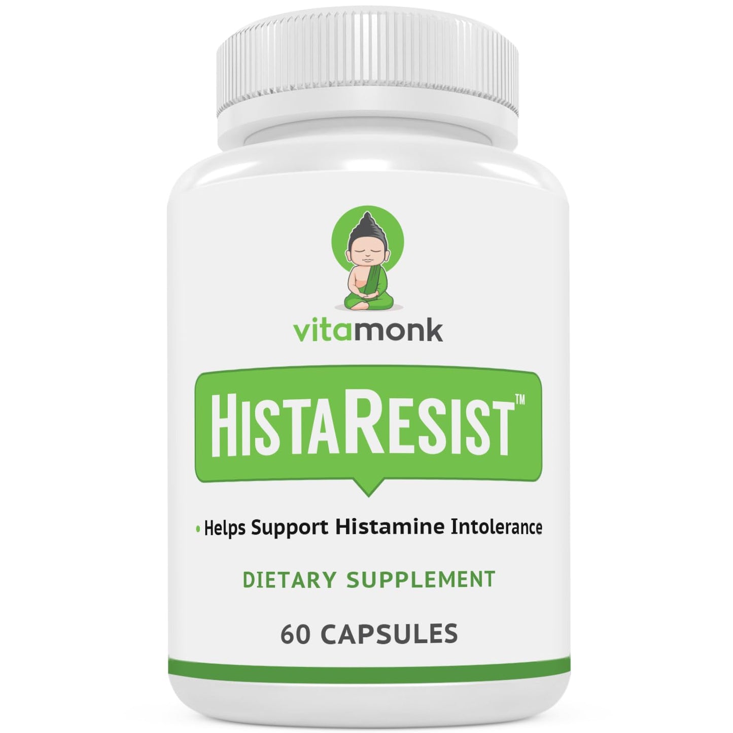 VitaMonk Histamine Blocker for Histamine Intolerance HistaResist - DAO Enzyme Supplement, 60 Capsules