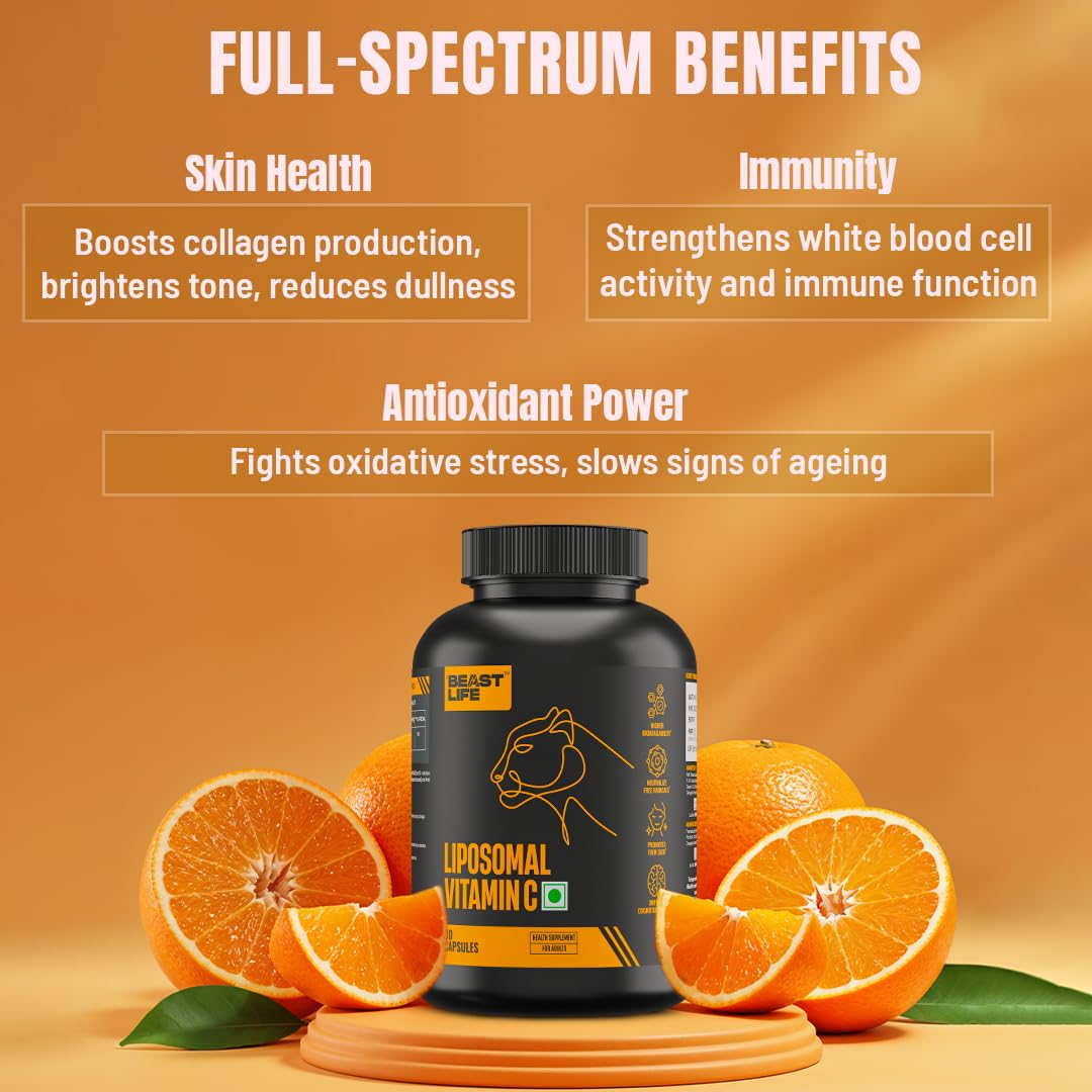 BEASTLIFE Liposomal Vitamin C Capsule 60 Count