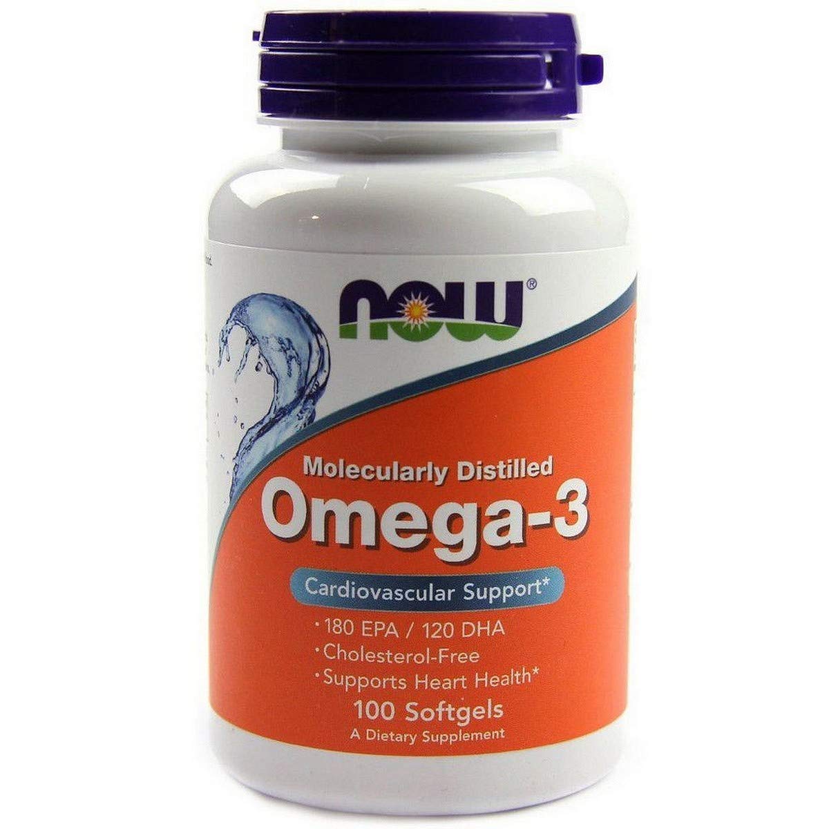 NOW Foods Omega-3 Fish Oil Softgels, 1,000 mg, 100 Softgels
