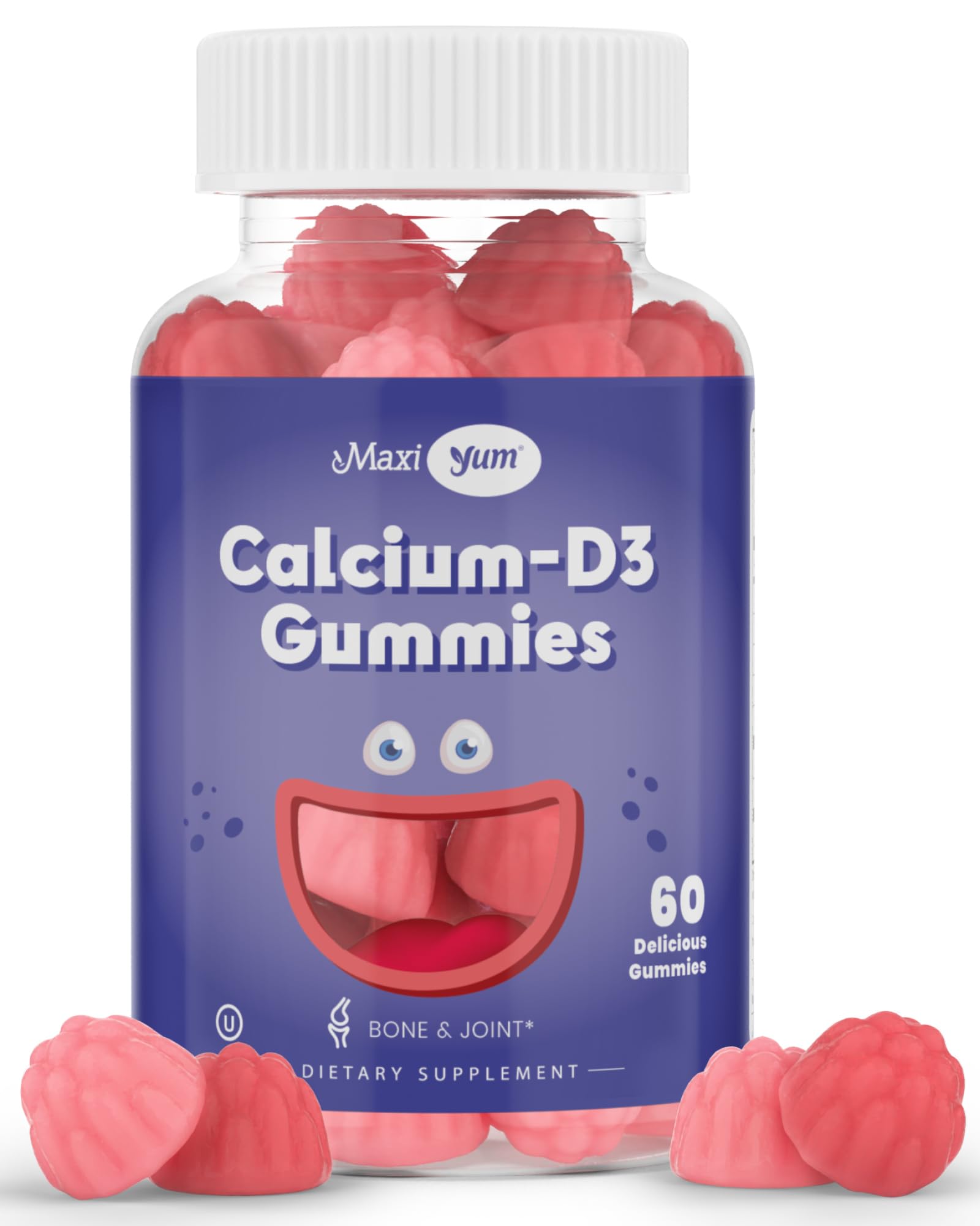 Maxi Health Calcium + D3 Gummy, 60 Count