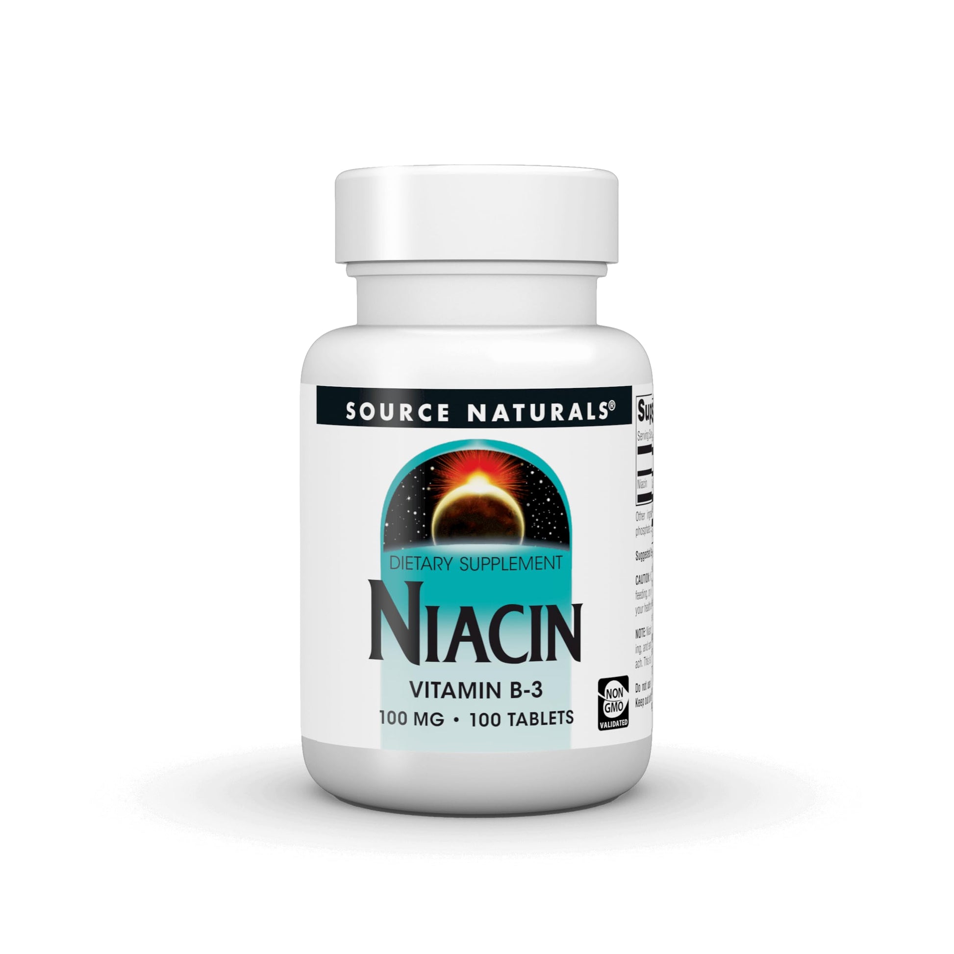 Source Naturals Niacin Vitamin B-3 100 mg Tablet, 100 Tablets