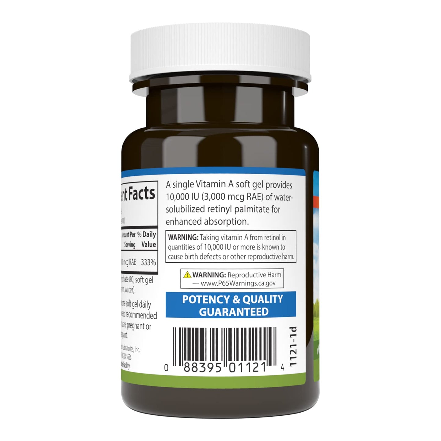 Carlson Vitamin A Solubilized Softgels, 100 Softgels