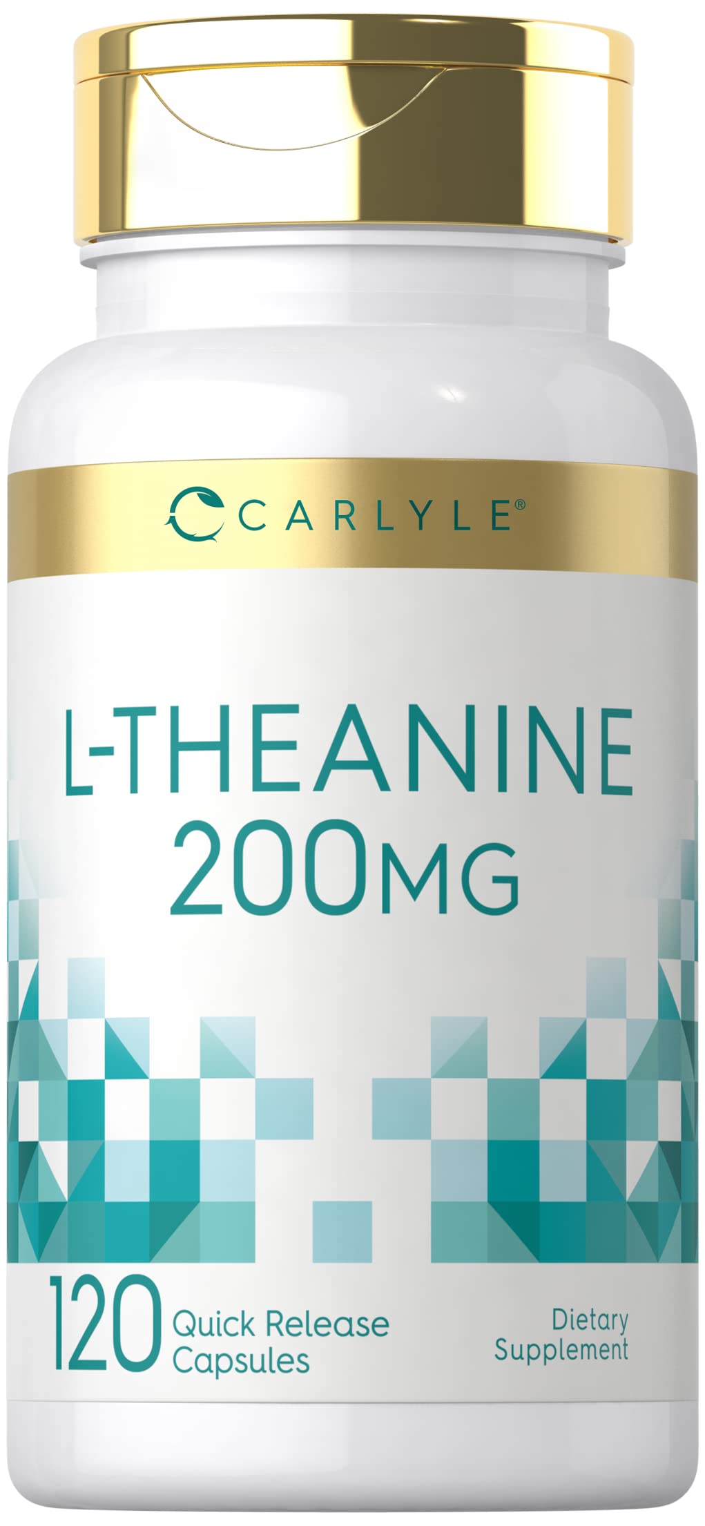 Carlyle L-Theanine 200mg Capsules, 120 Capsules